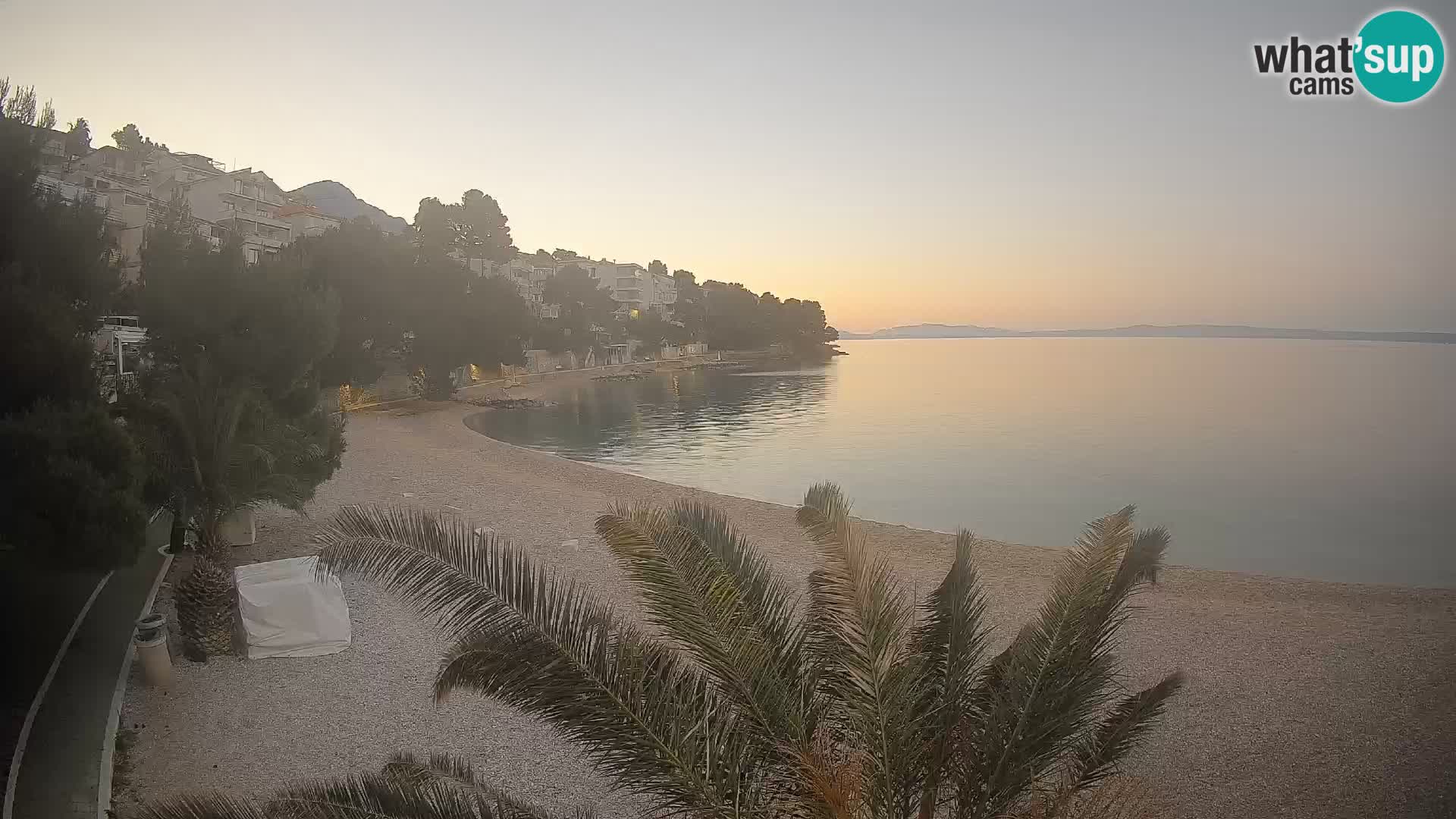 Webcam Lučica Beach Brela – Live View from the Adriatic Coast