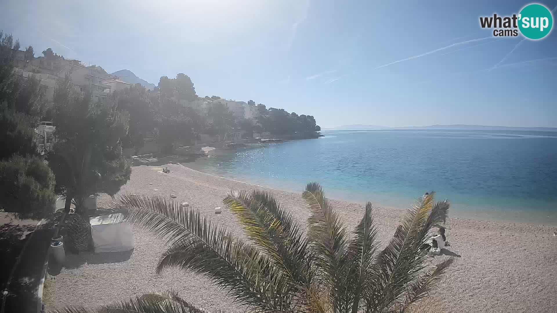 Webcam Spiaggia Lučica Brela – Vista live sulla costa adriatica