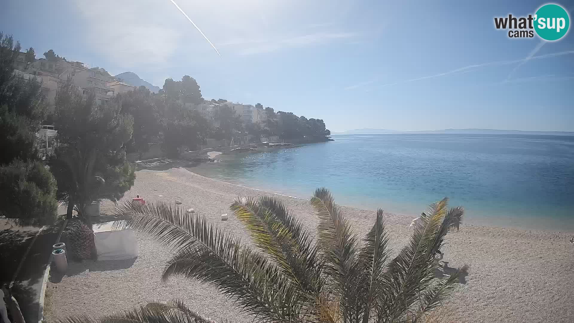 Webcam Lučica Beach Brela – Live View from the Adriatic Coast
