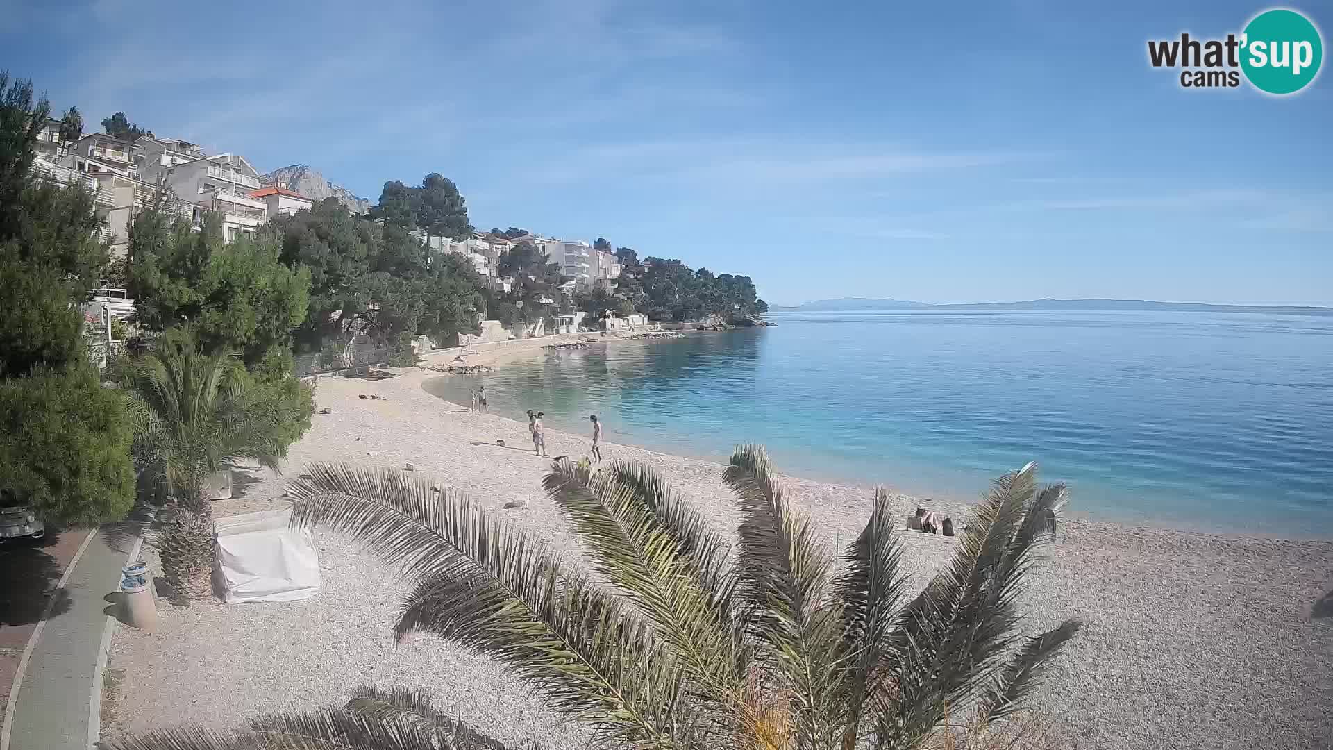 Webcam Lučica Beach Brela – Live View from the Adriatic Coast