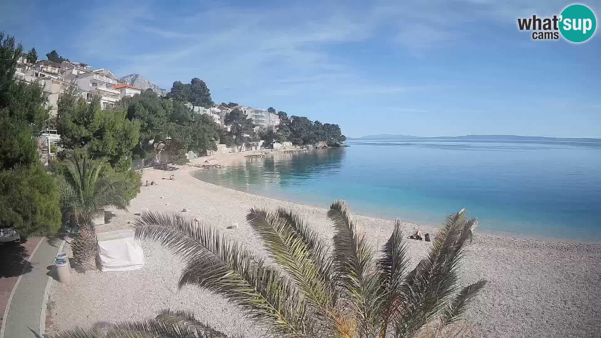 Webcam Lučica Beach Brela – Live View from the Adriatic Coast