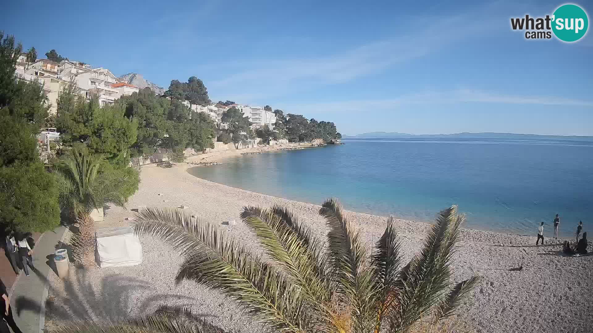 Webcam Lučica Beach Brela – Live View from the Adriatic Coast