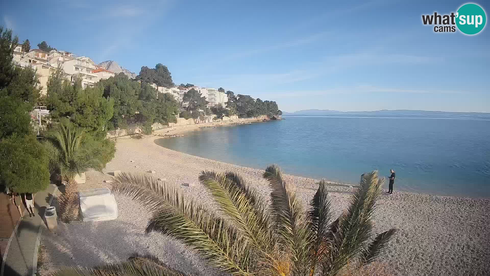 Webcam Lučica Beach Brela – Live View from the Adriatic Coast