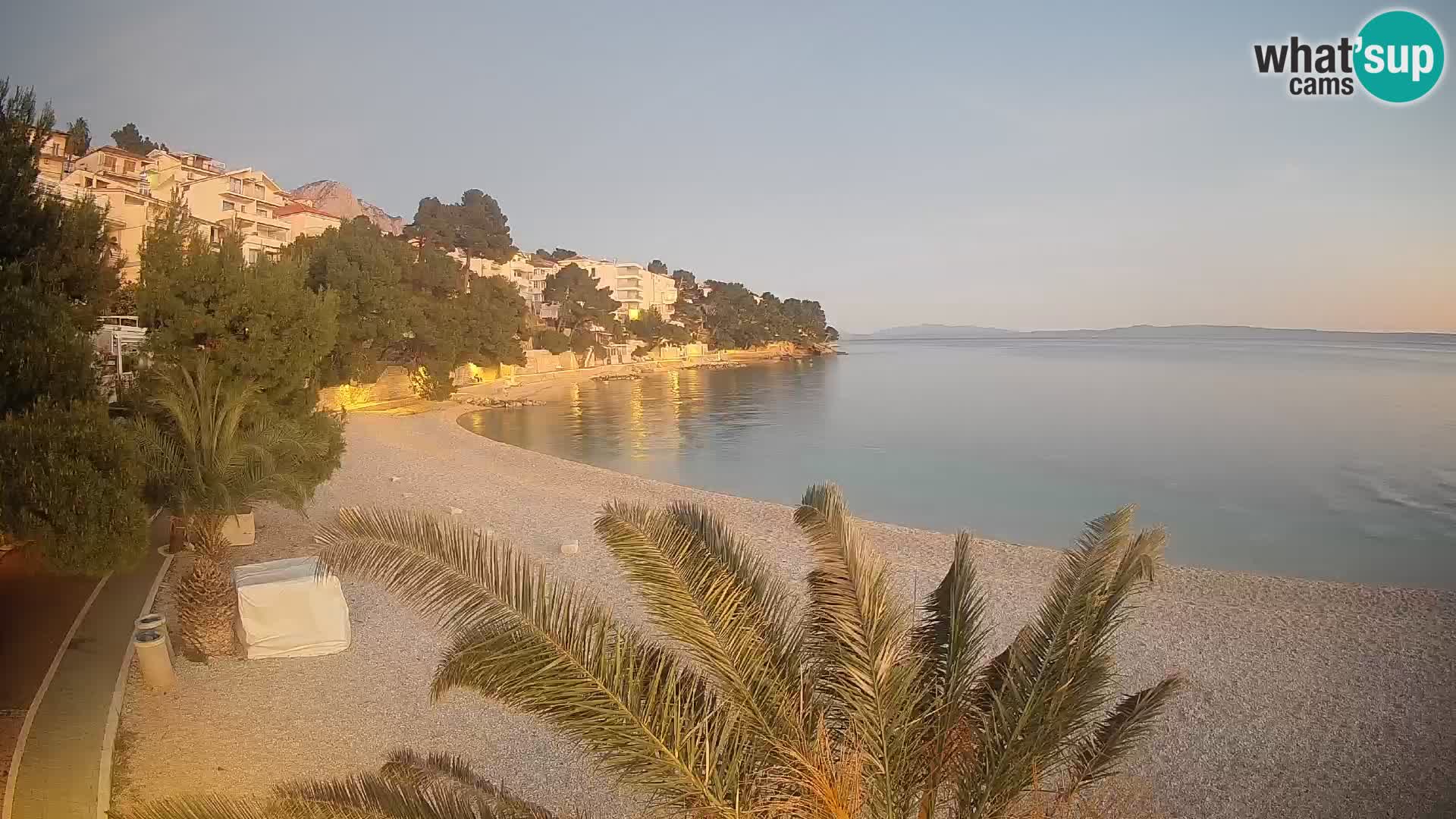 Webcam Lučica Beach Brela – Live View from the Adriatic Coast