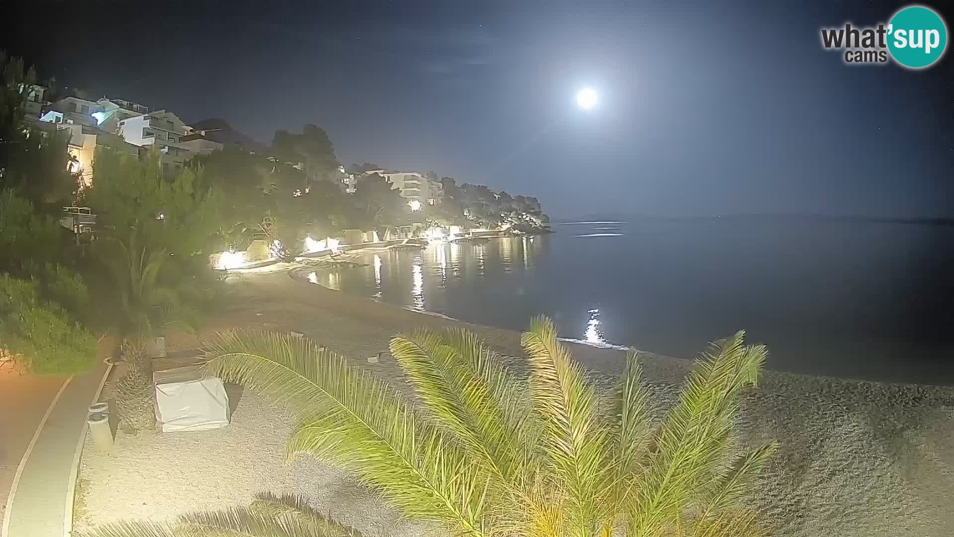 Webcam Lučica Beach Brela – Live View from the Adriatic Coast