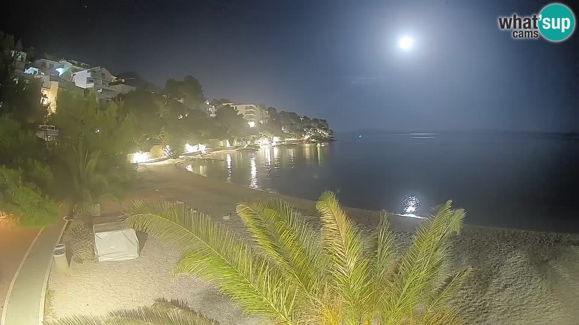 Webcam Lučica Beach Brela – Live View from the Adriatic Coast