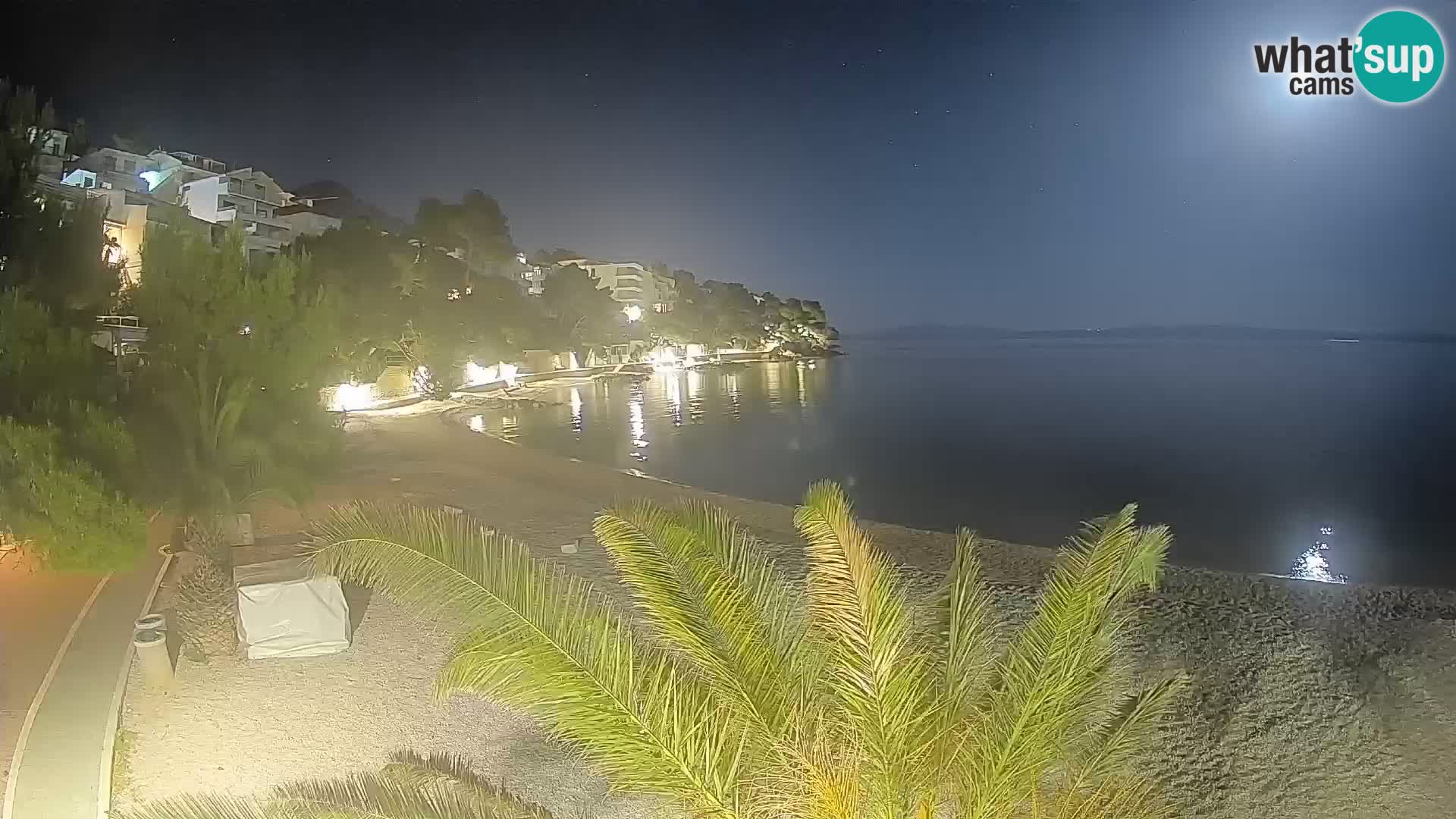 Webcam Playa Lučica Brela – Vista en directo de la costa adriática