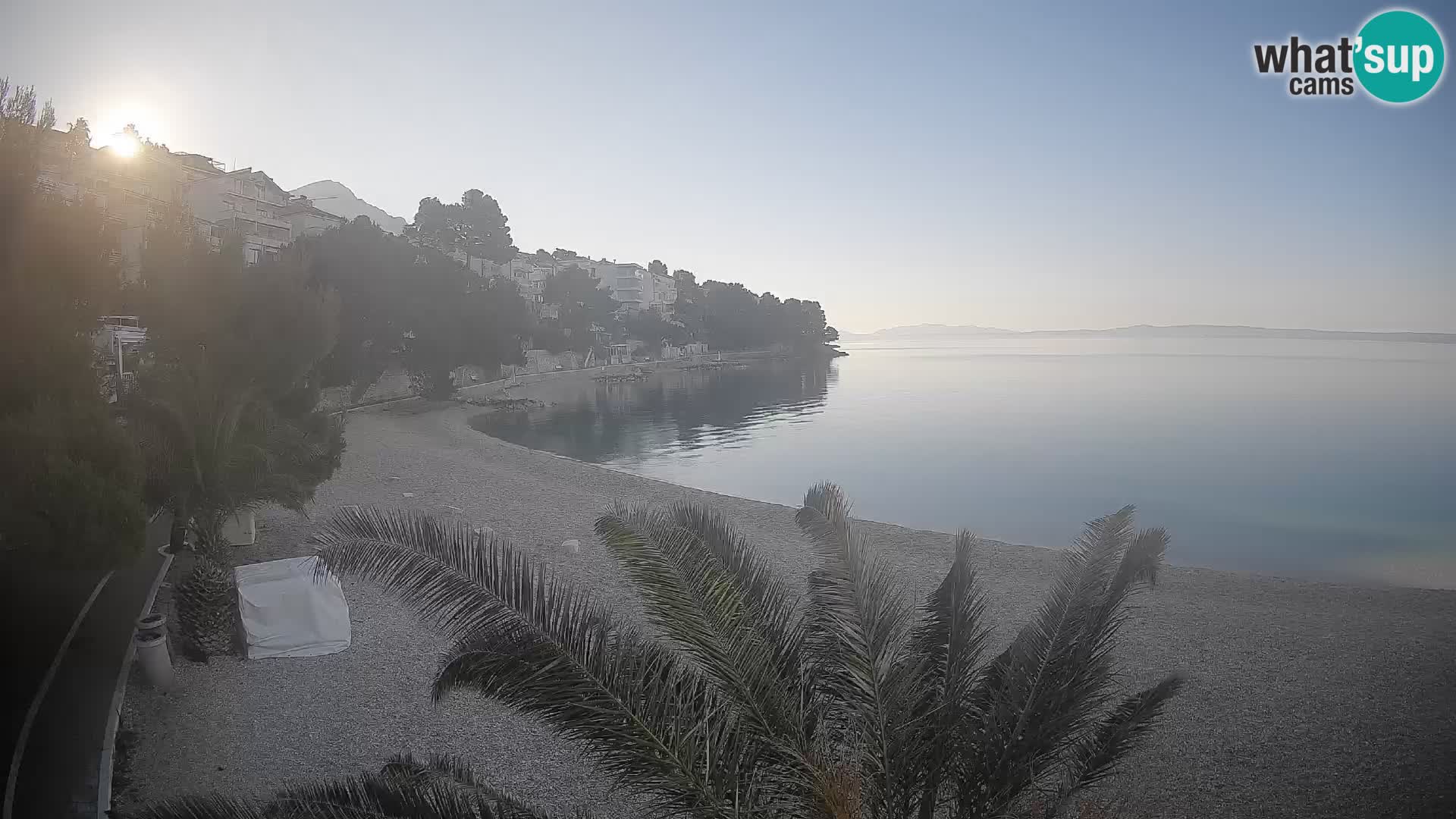 Webcam Lučica Beach Brela – Live View from the Adriatic Coast