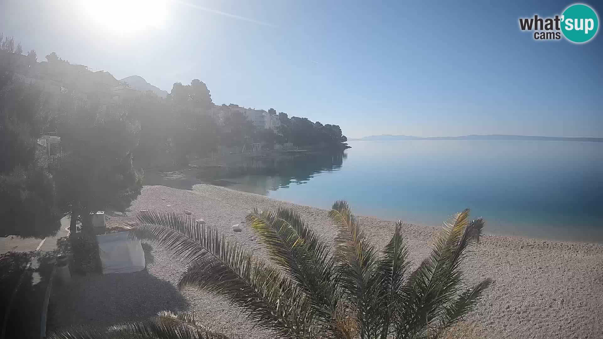 Webcam Lučica Beach Brela – Live View from the Adriatic Coast