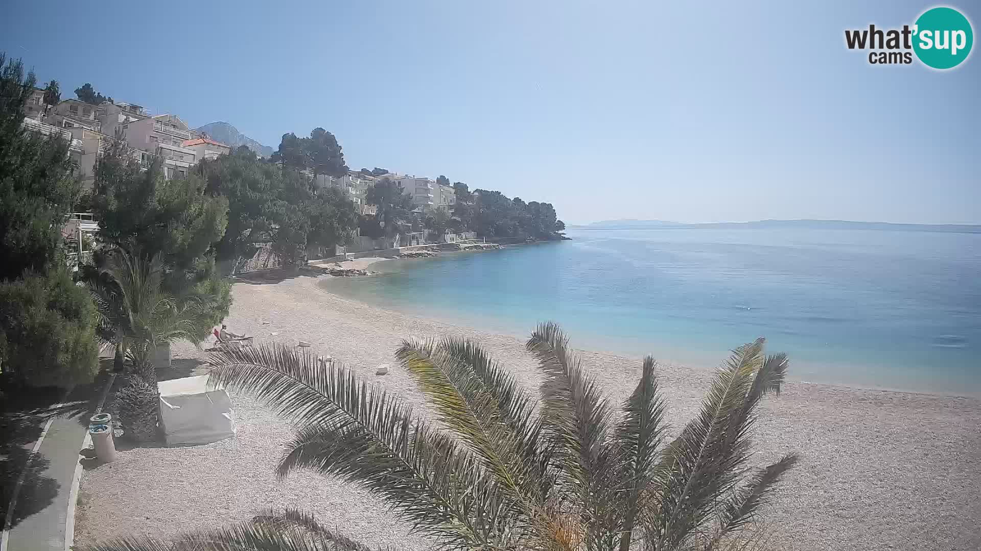 Webcam Lučica Beach Brela – Live View from the Adriatic Coast