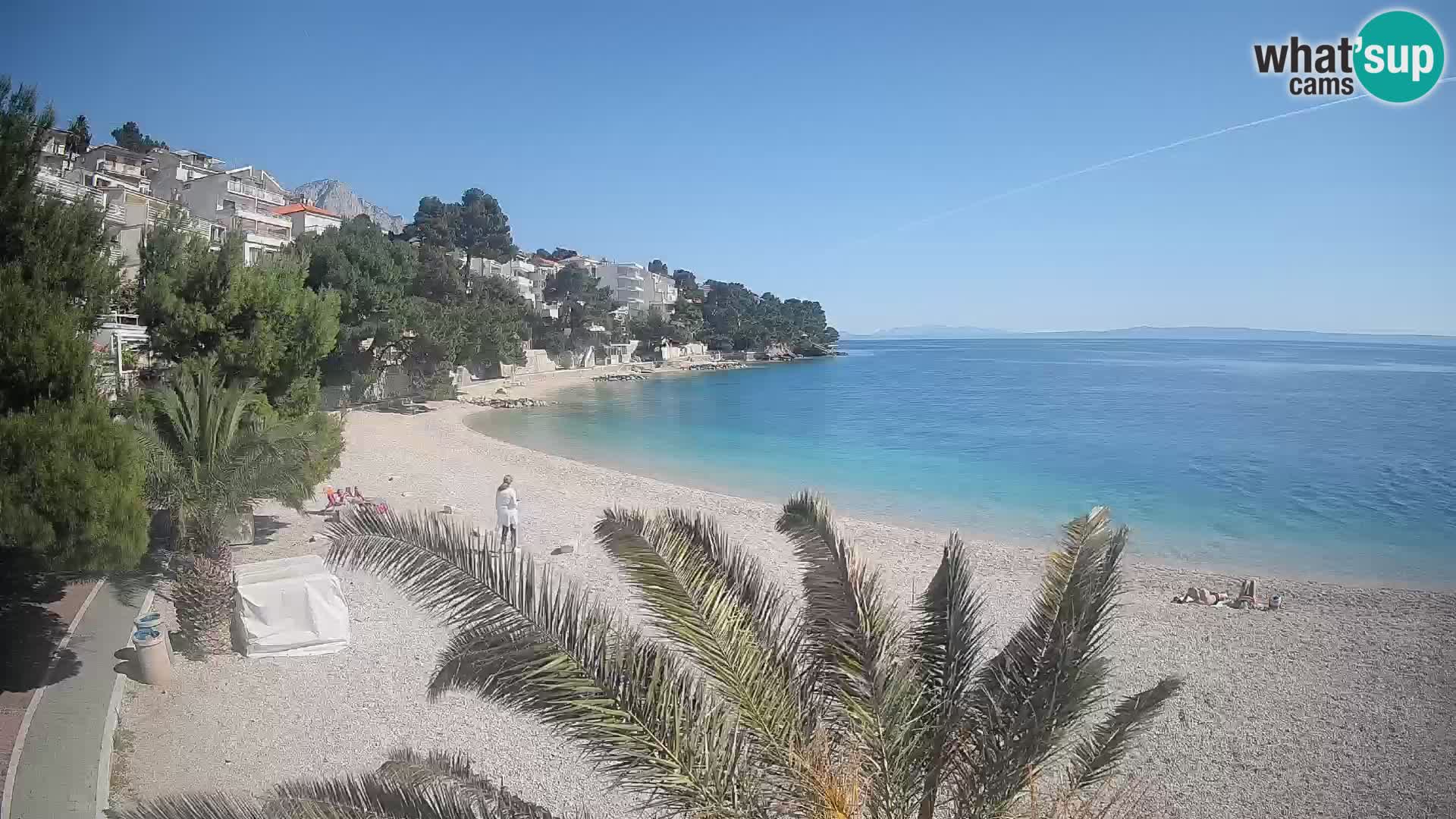 Webcam Lučica Beach Brela – Live View from the Adriatic Coast