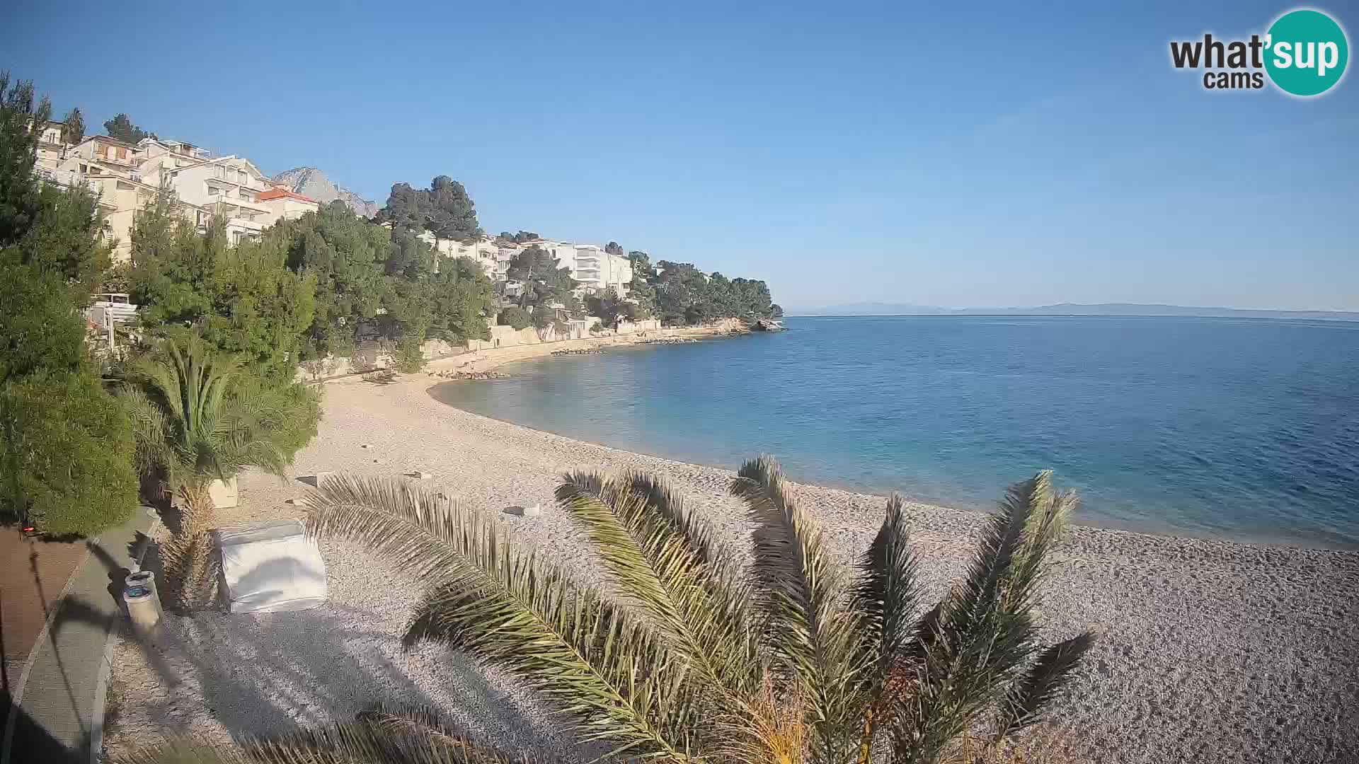 Webcam Lučica Beach Brela – Live View from the Adriatic Coast