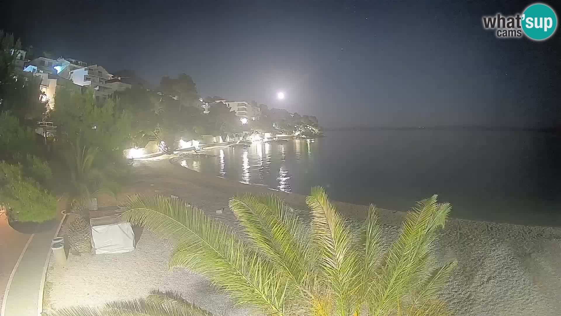 Webcam Lučica Beach Brela – Live View from the Adriatic Coast