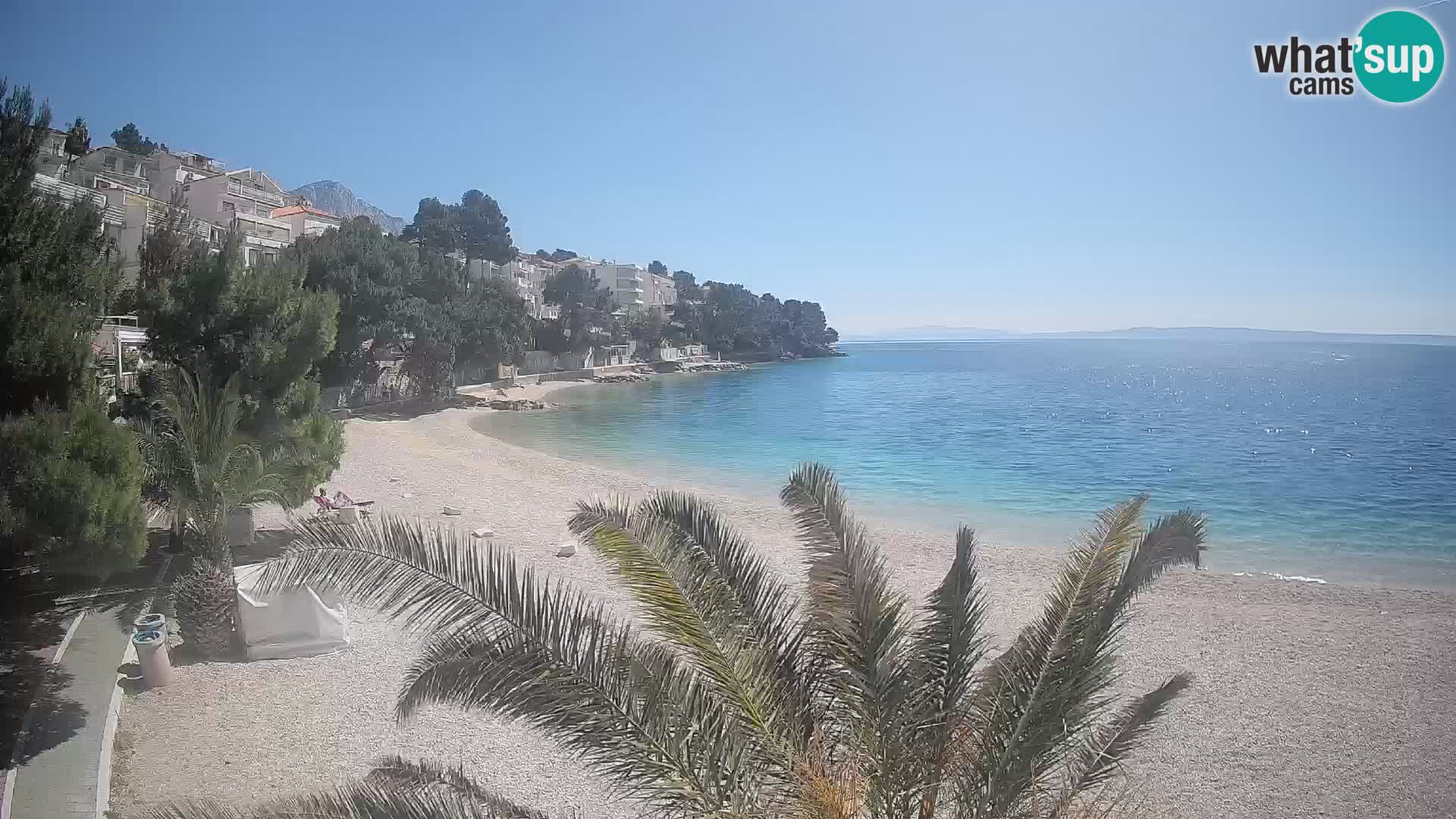 Webcam Lučica Beach Brela – Live View from the Adriatic Coast