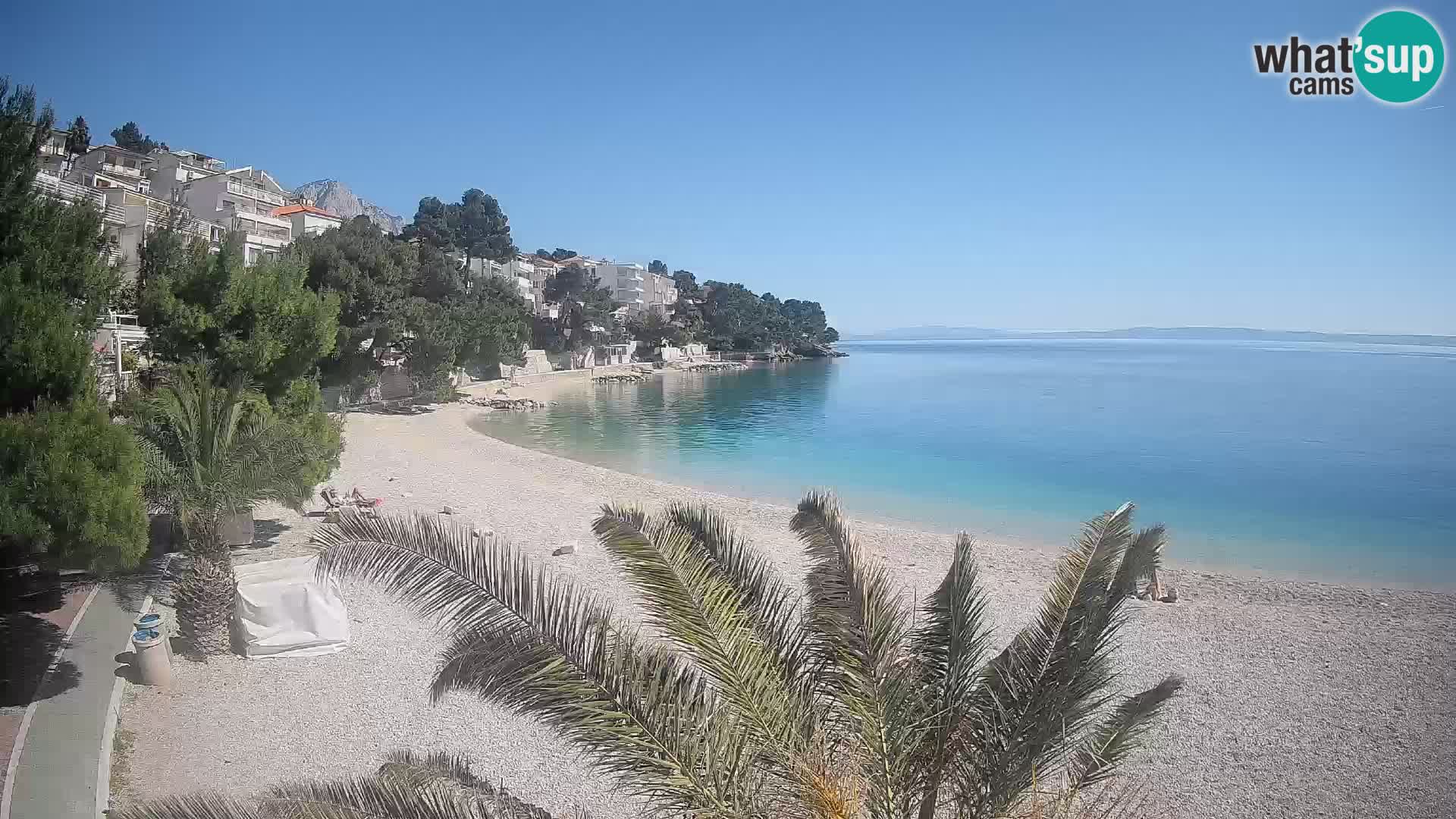 Webcam Lučica Beach Brela – Live View from the Adriatic Coast