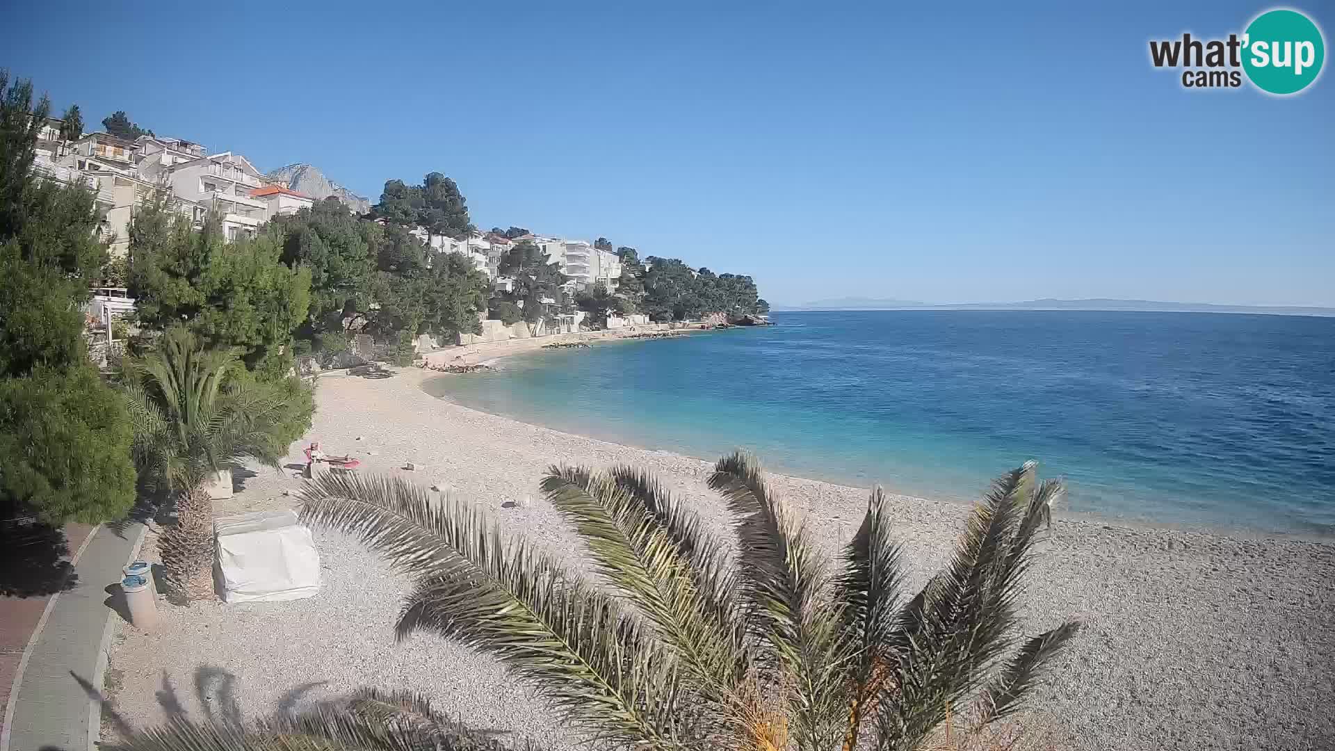 Webcam Lučica Beach Brela – Live View from the Adriatic Coast
