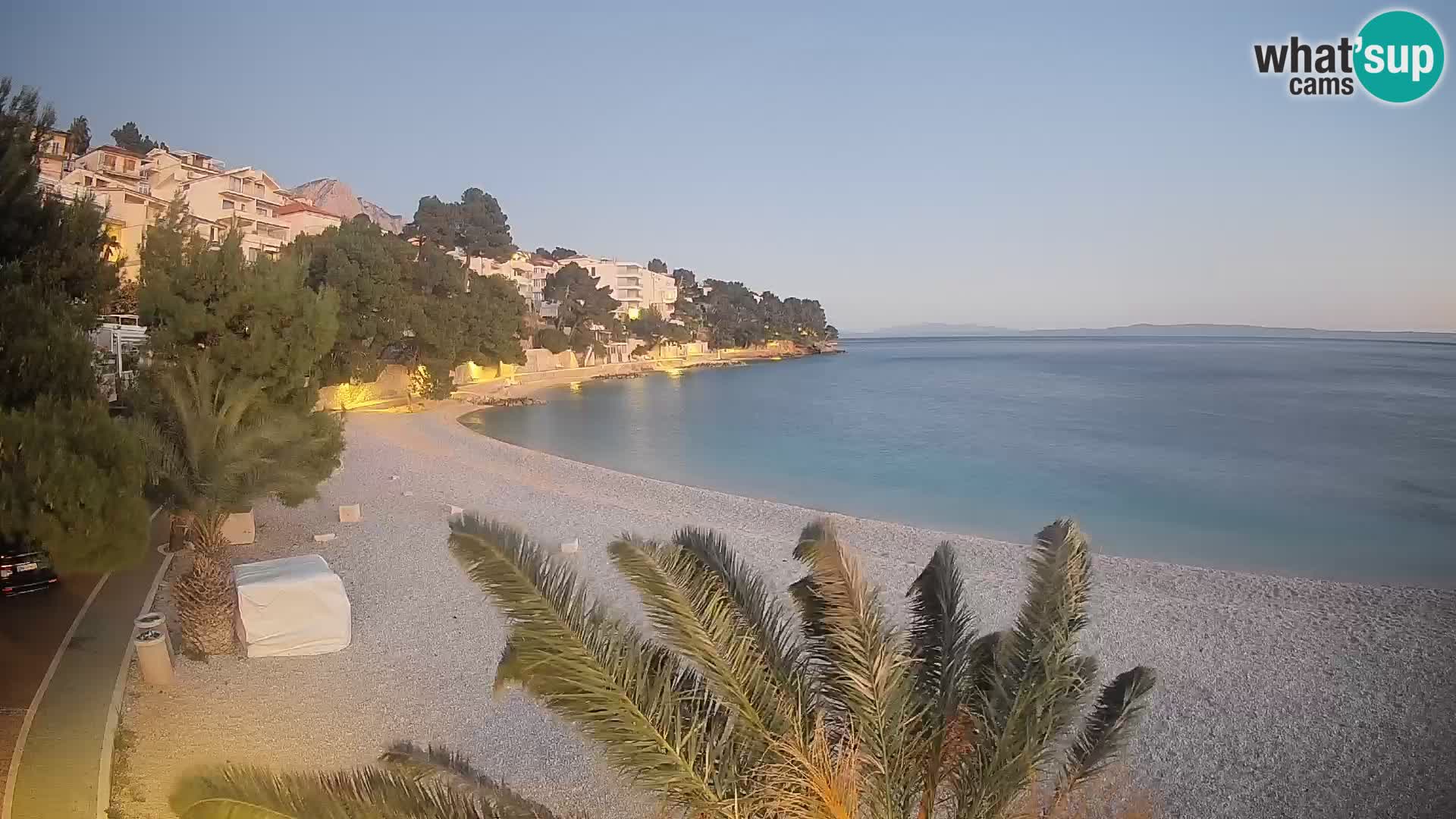 Webcam Lučica Beach Brela – Live View from the Adriatic Coast