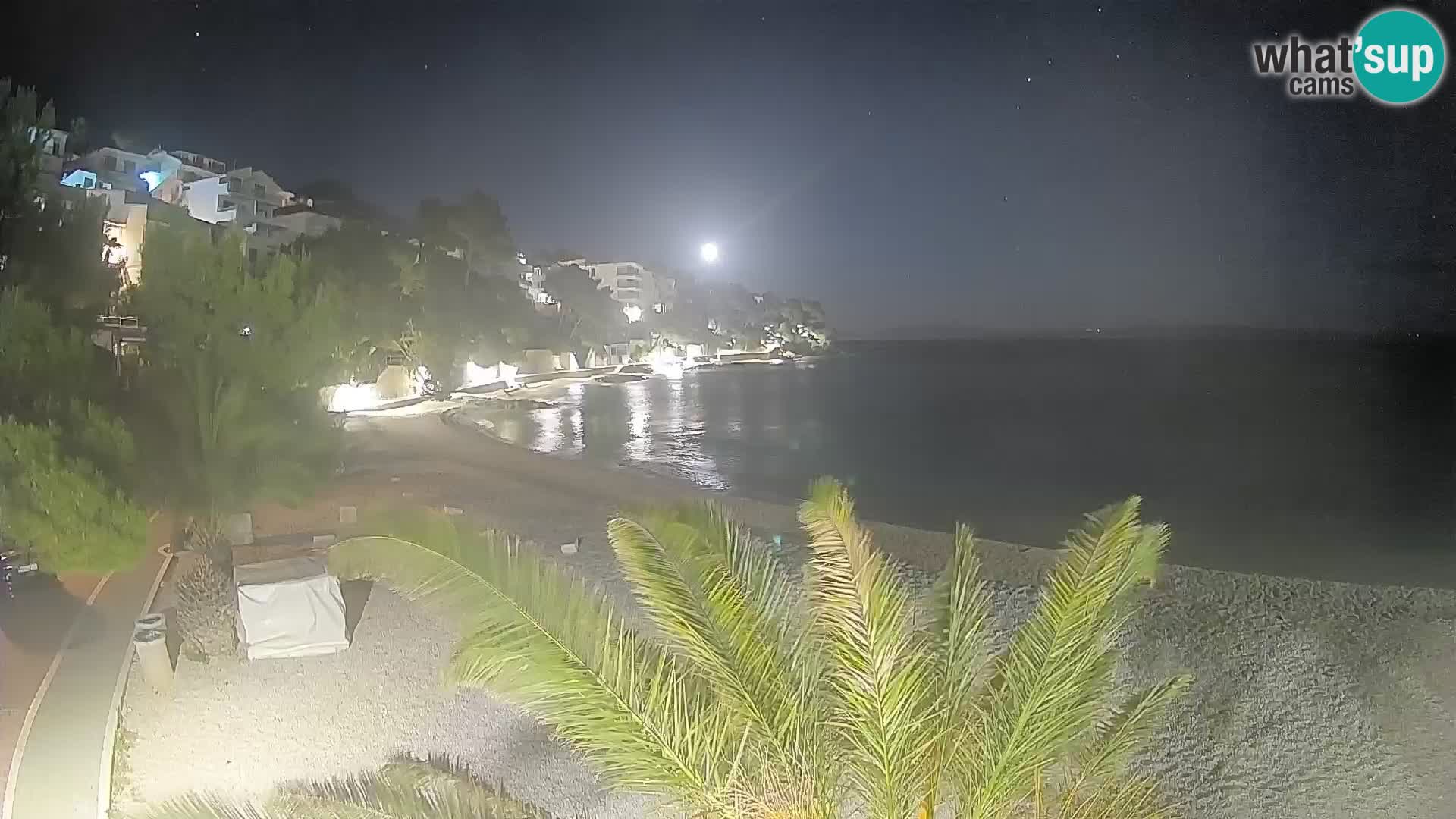 Webcam Lučica Beach Brela – Live View from the Adriatic Coast
