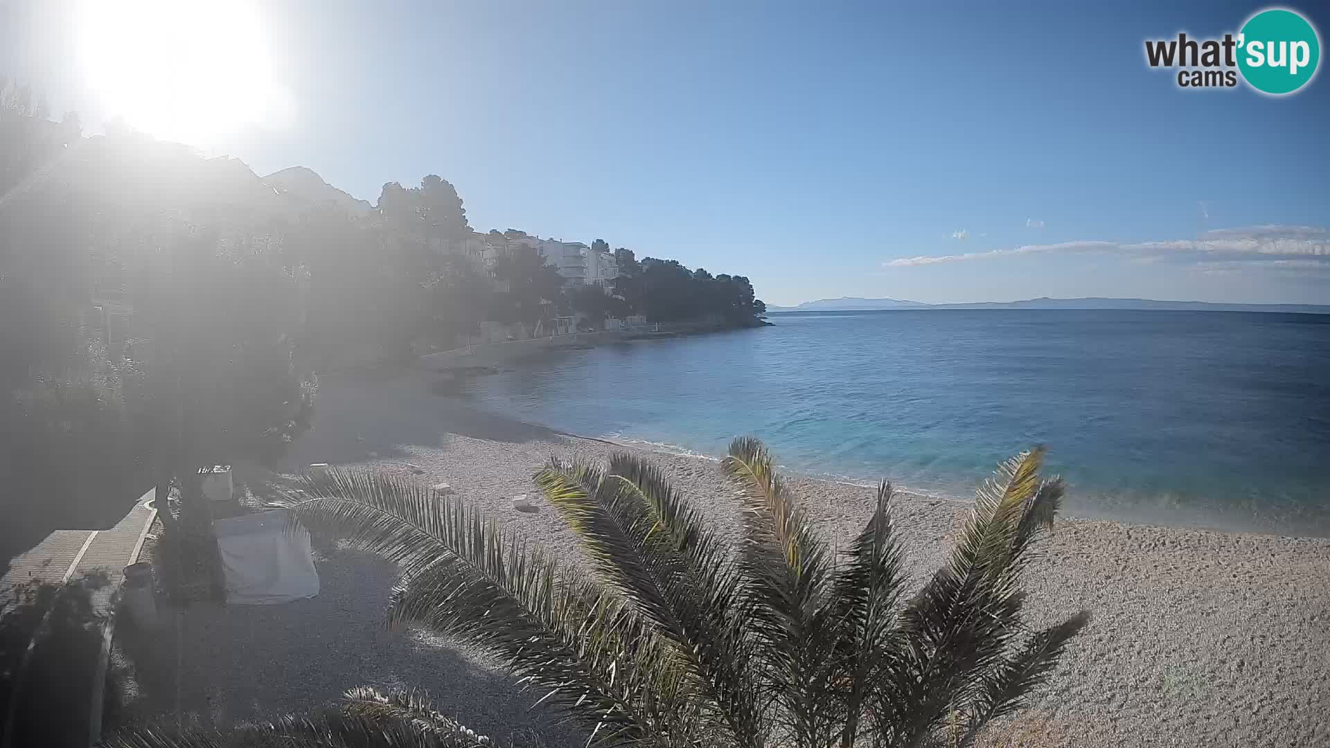 Webcam Lučica Beach Brela – Live View from the Adriatic Coast