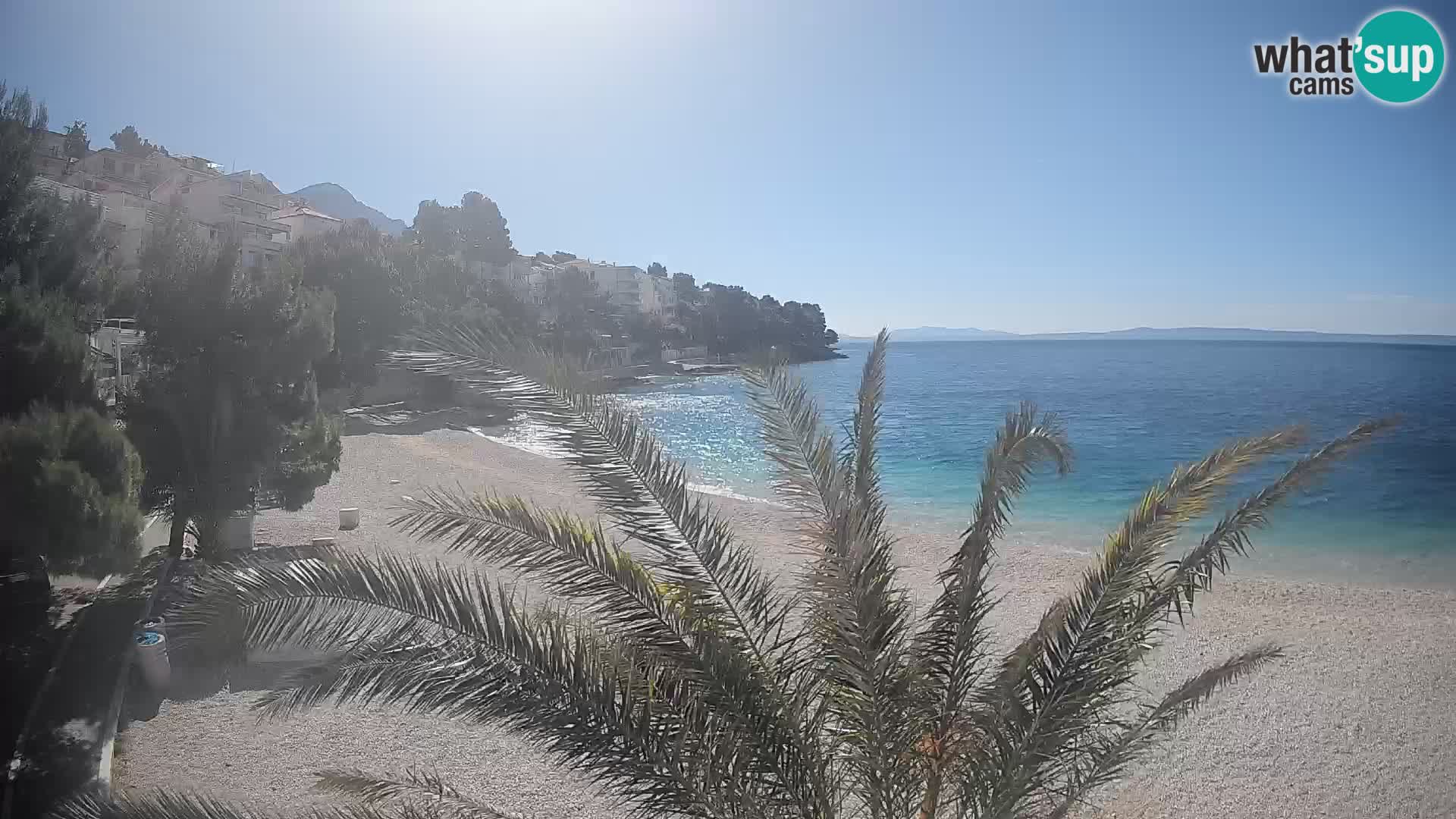 Webcam Lučica Beach Brela – Live View from the Adriatic Coast