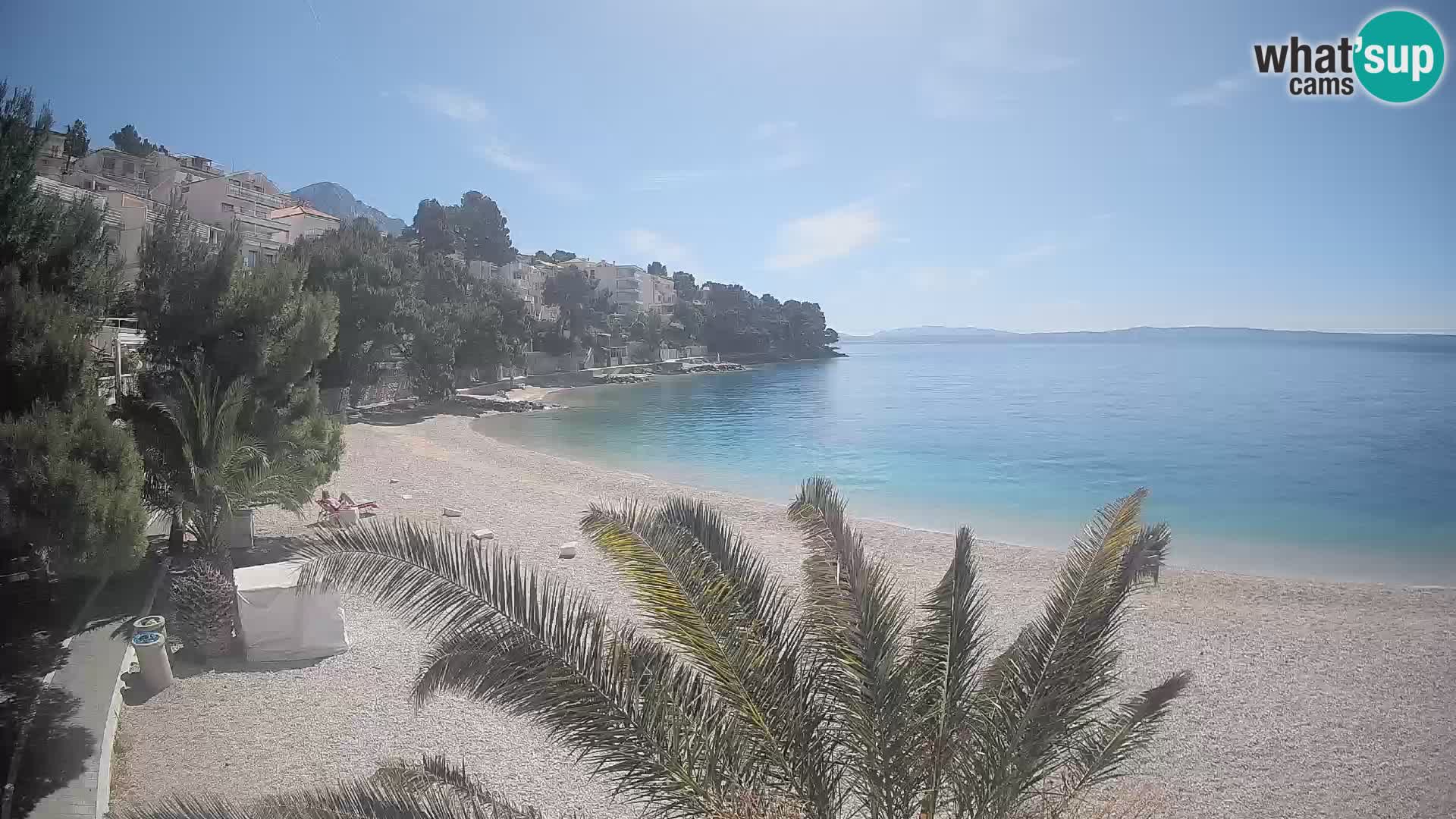 Webcam Lučica Beach Brela – Live View from the Adriatic Coast