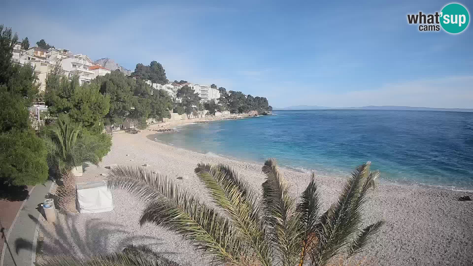 Webcam Lučica Beach Brela – Live View from the Adriatic Coast