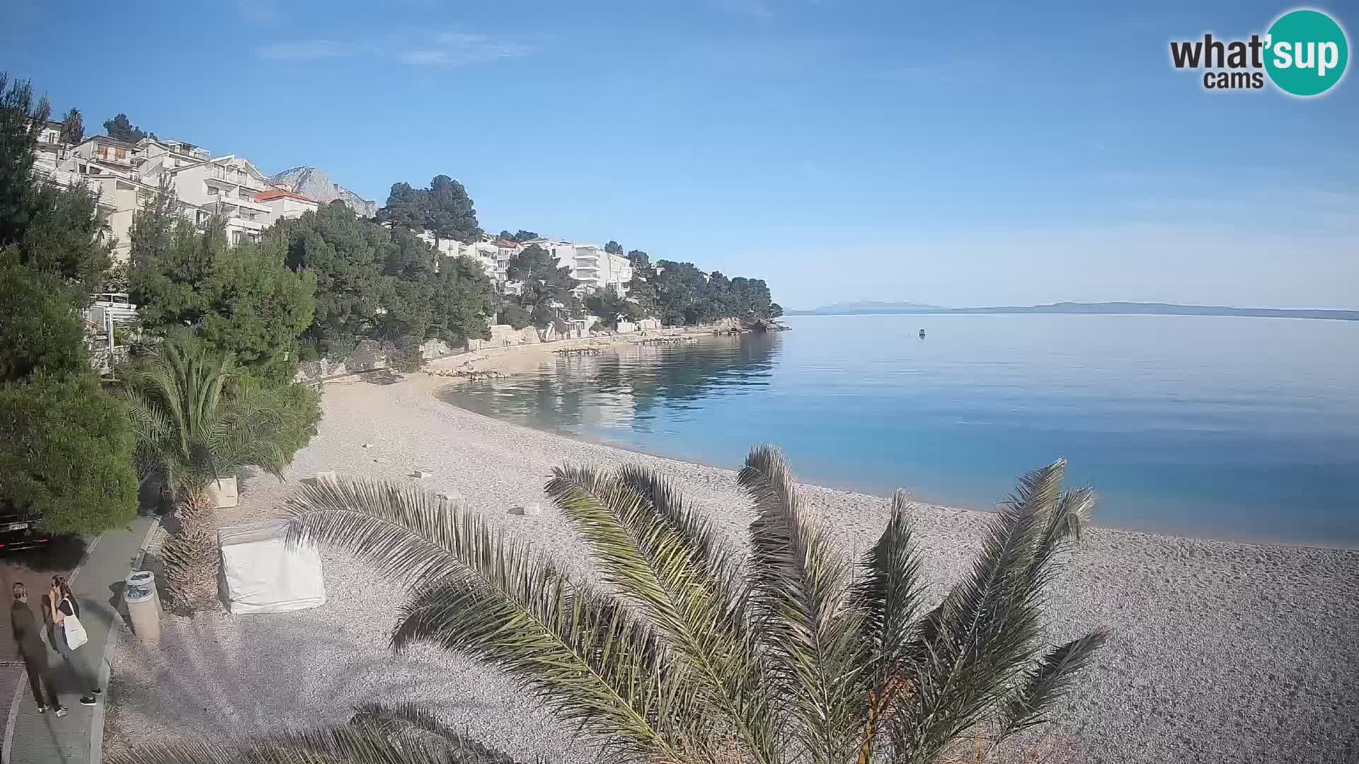Webcam Playa Lučica Brela – Vista en directo de la costa adriática