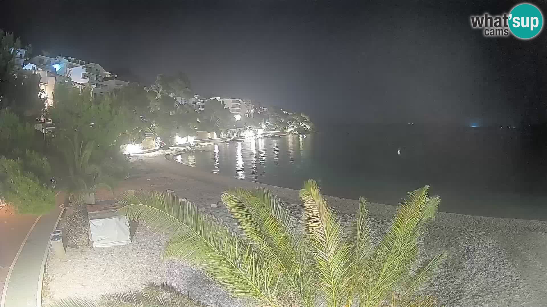 Webcam Playa Lučica Brela – Vista en directo de la costa adriática