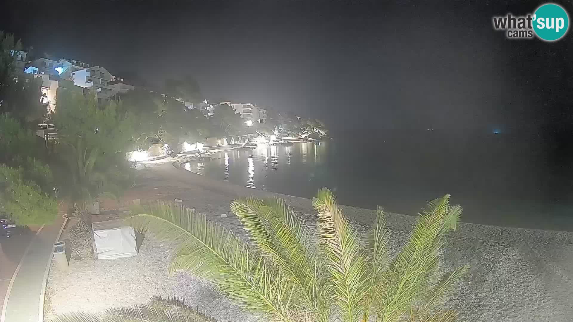 Webcam Spiaggia Lučica Brela – Vista live sulla costa adriatica