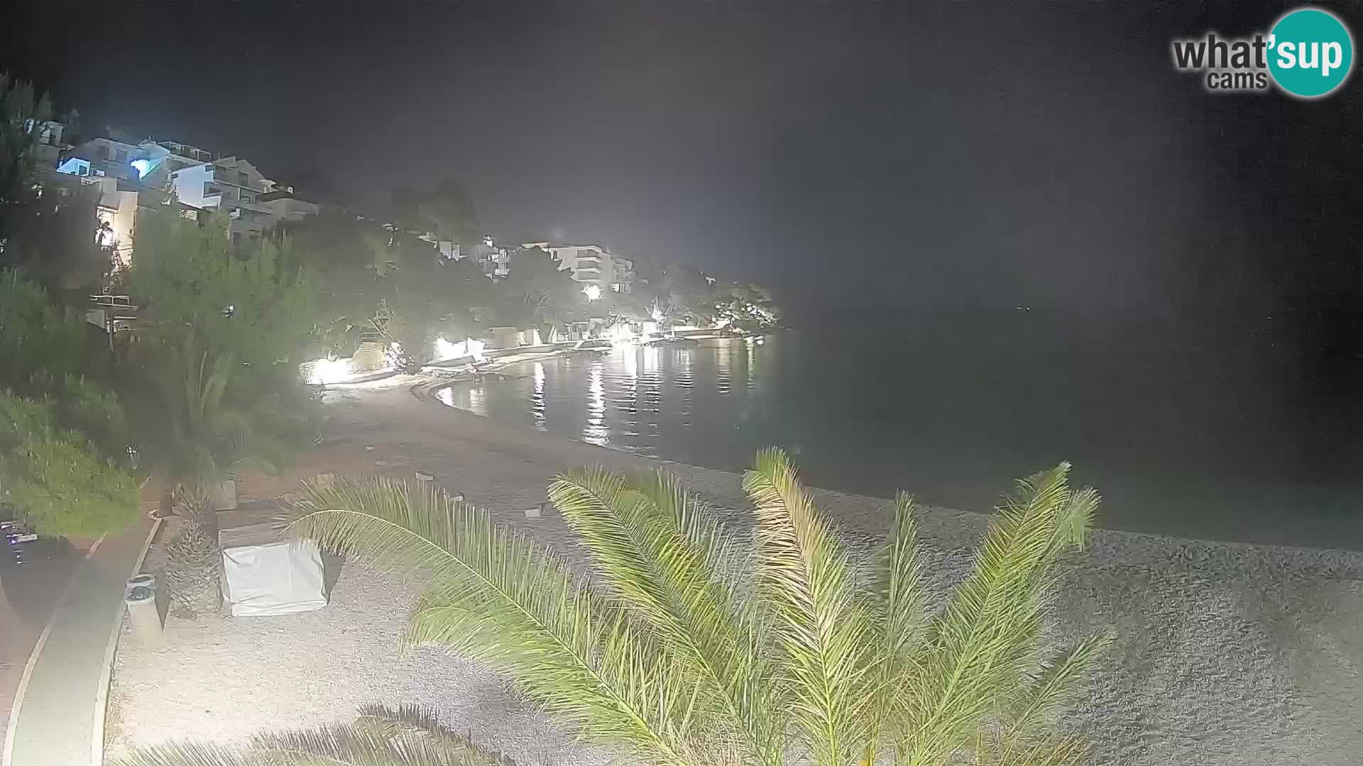 Webcam Playa Lučica Brela – Vista en directo de la costa adriática