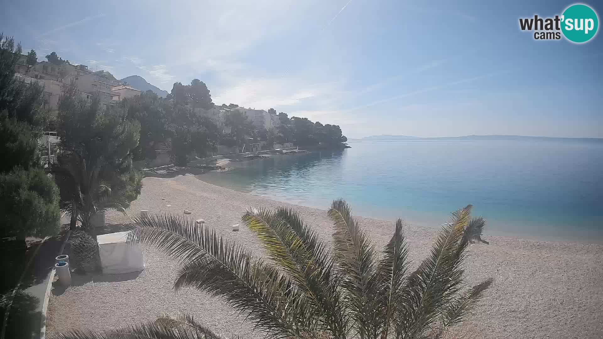 Webcam Playa Lučica Brela – Vista en directo de la costa adriática