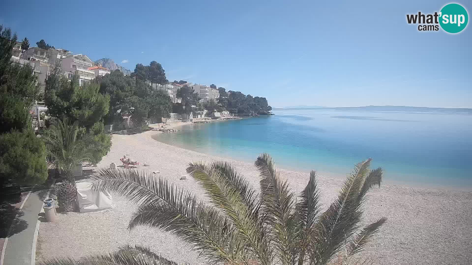Webcam Lučica Beach Brela – Live View from the Adriatic Coast