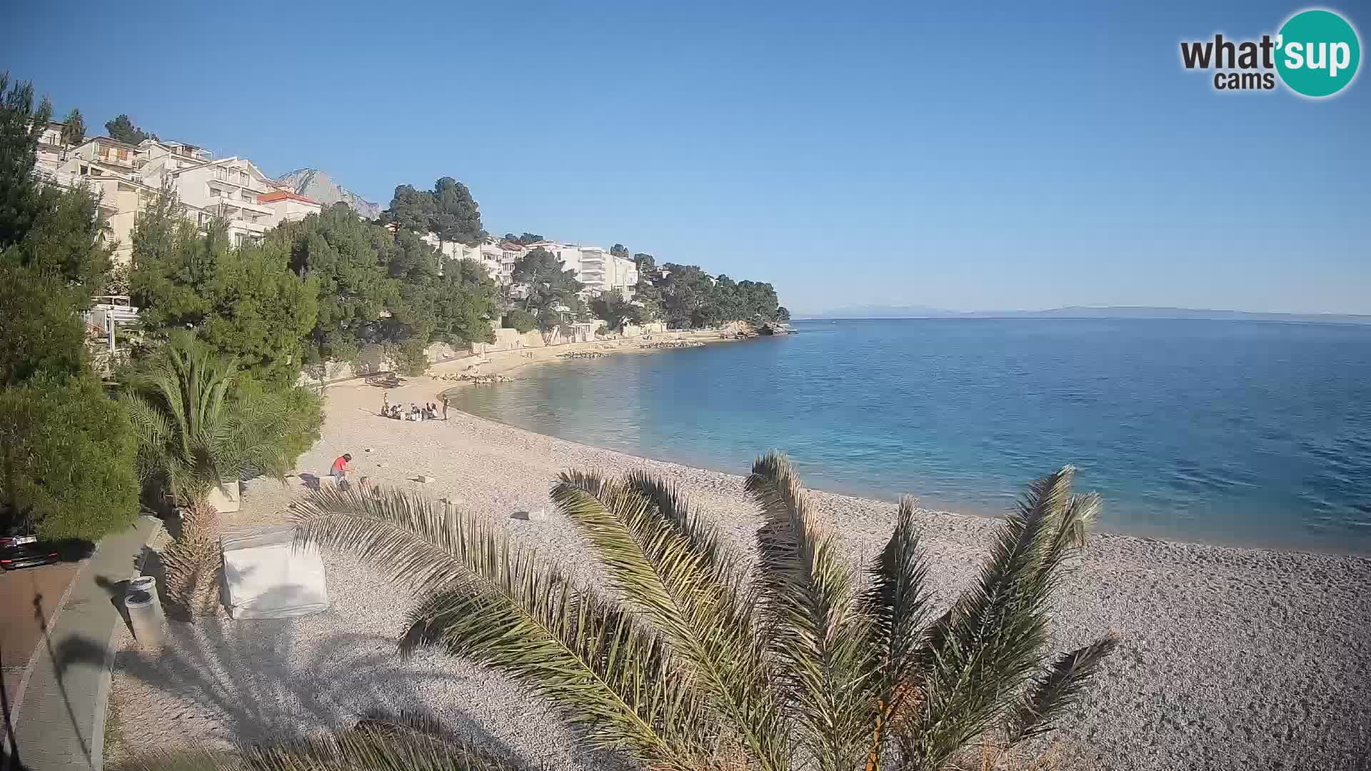 Webcam Lučica Beach Brela – Live View from the Adriatic Coast