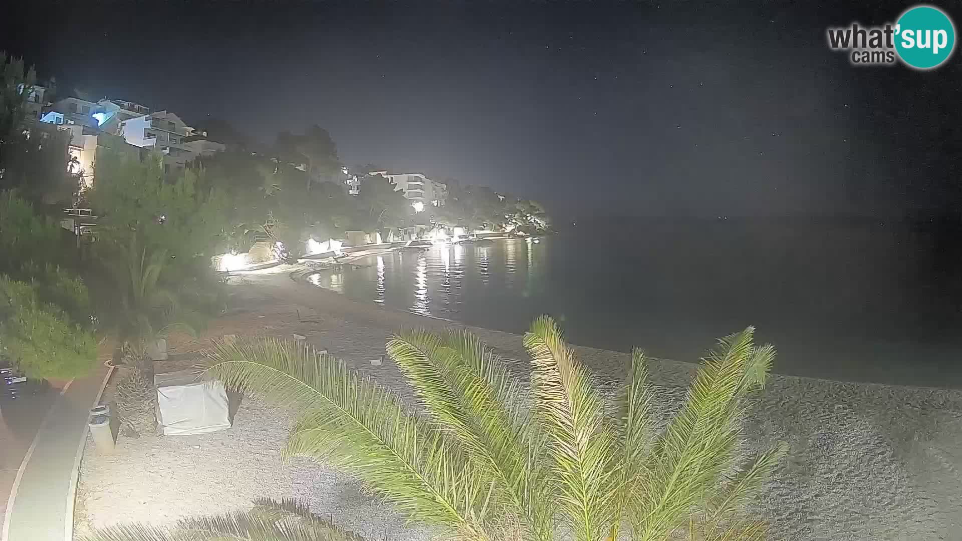 Webcam Lučica Beach Brela – Live View from the Adriatic Coast