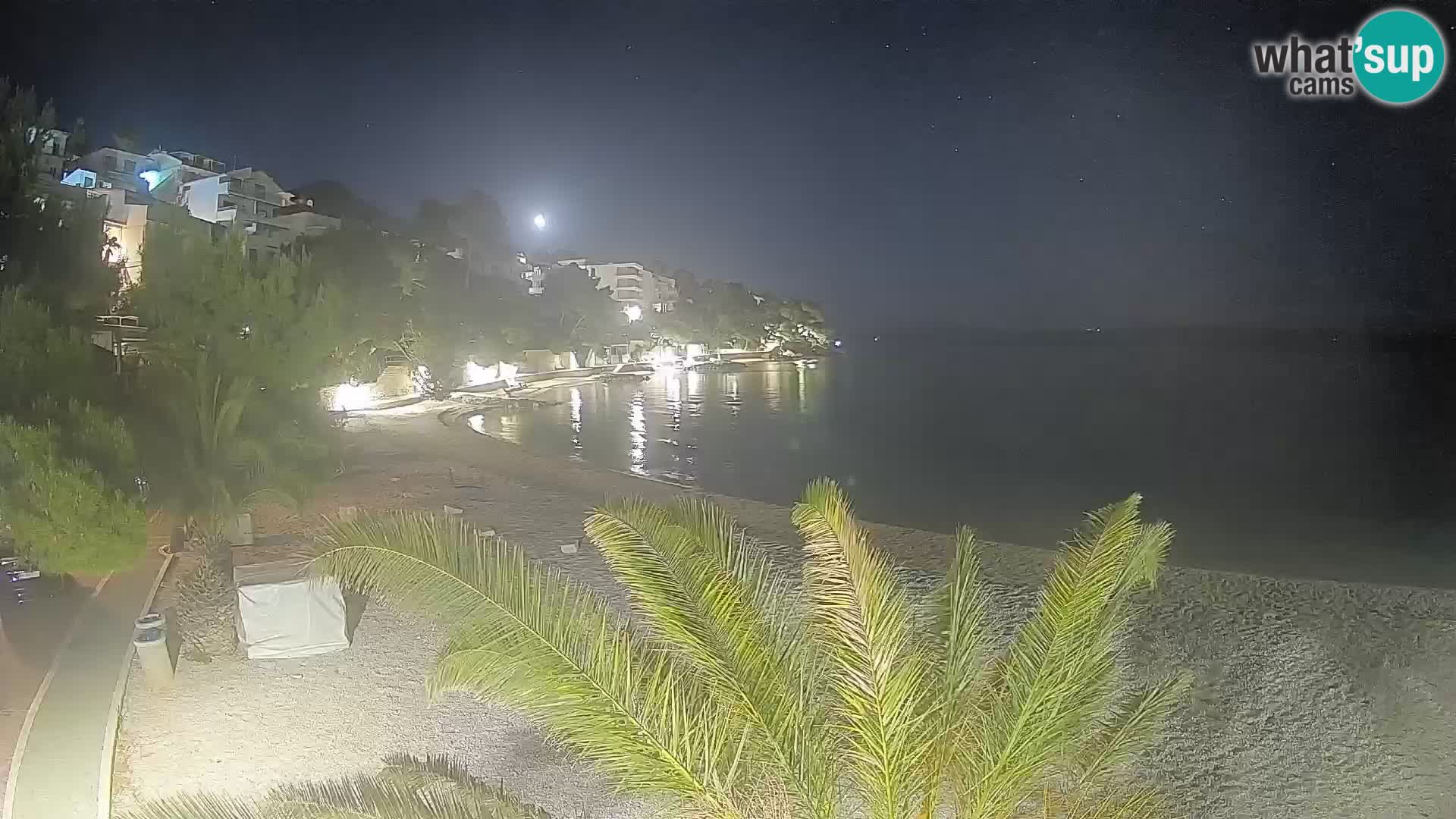 Webcam Lučica Beach Brela – Live View from the Adriatic Coast