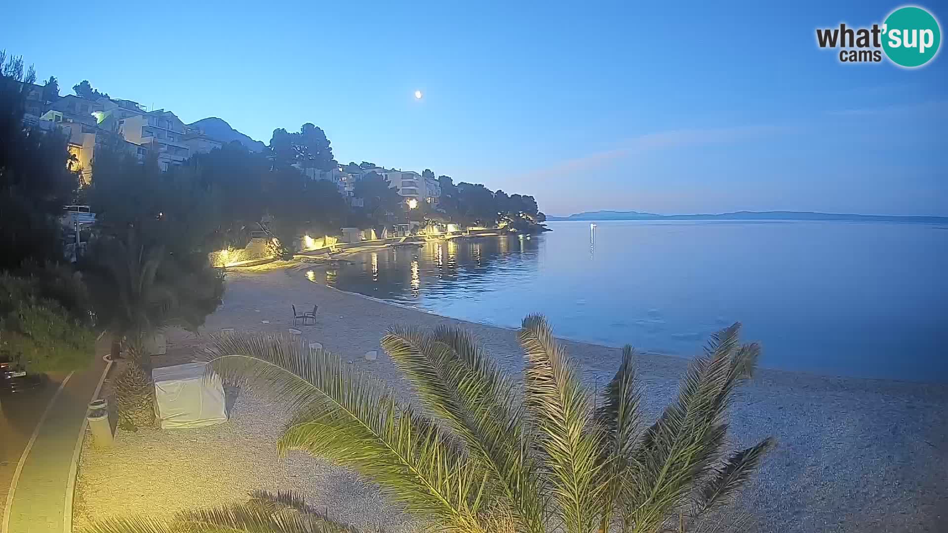 Webcam Lučica Beach Brela – Live View from the Adriatic Coast