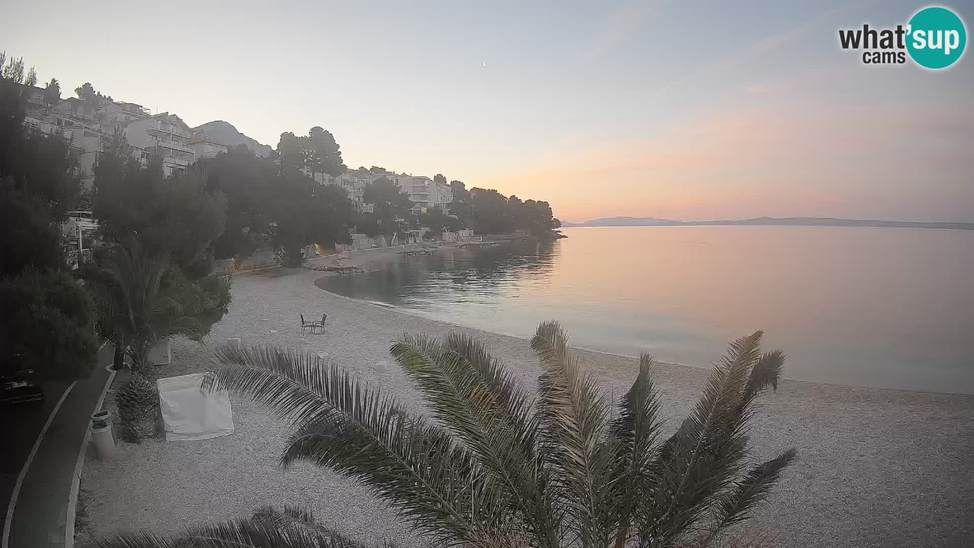 Webcam Lučica Beach Brela – Live View from the Adriatic Coast