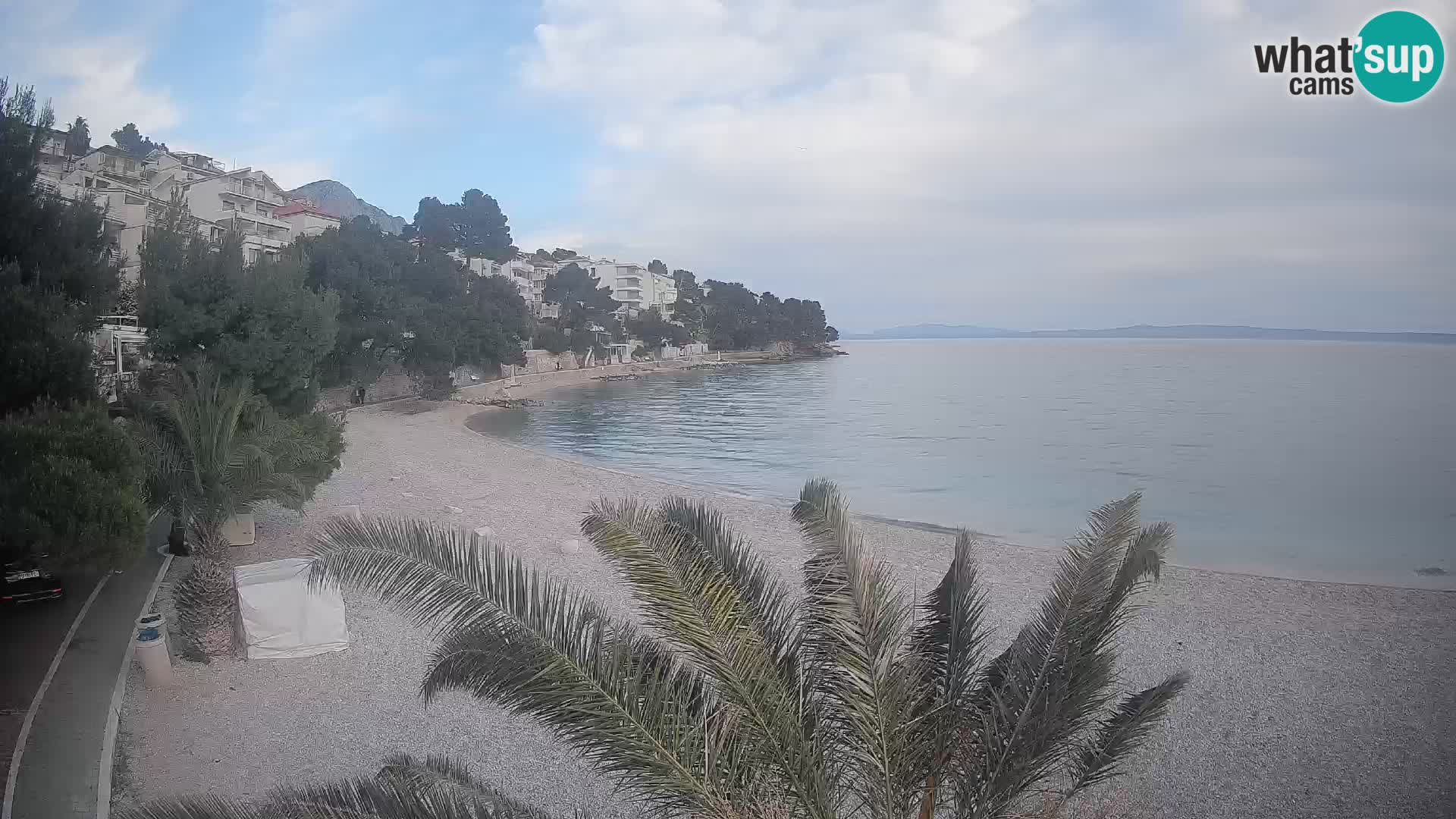Webcam Lučica Beach Brela – Live View from the Adriatic Coast