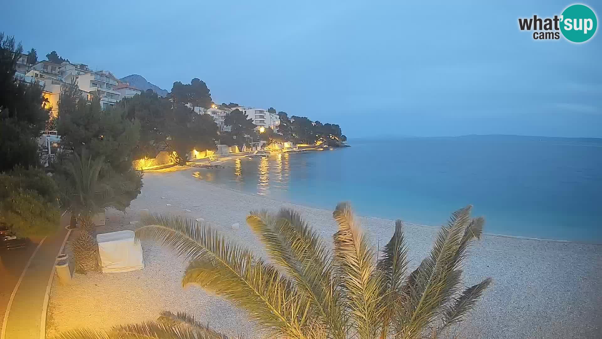 Webcam Lučica Beach Brela – Live View from the Adriatic Coast