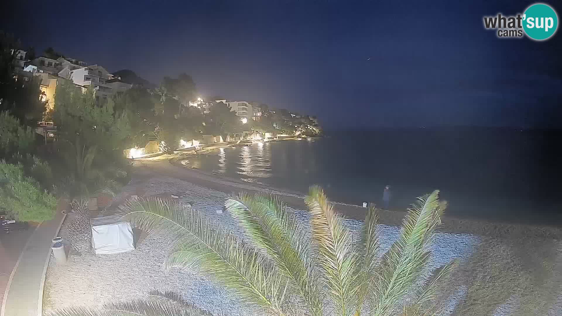 Webcam Playa Lučica Brela – Vista en directo de la costa adriática
