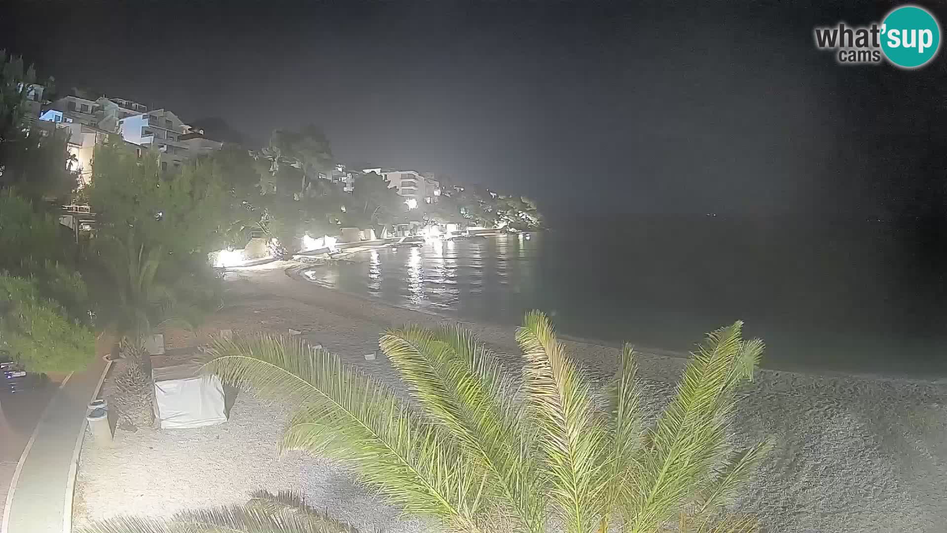 Webcam Spiaggia Lučica Brela – Vista live sulla costa adriatica