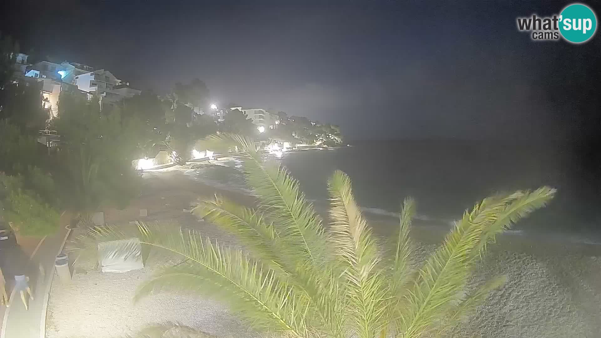 Webcam Lučica Strand Beach Brela – Liveblick von der Adriaküste