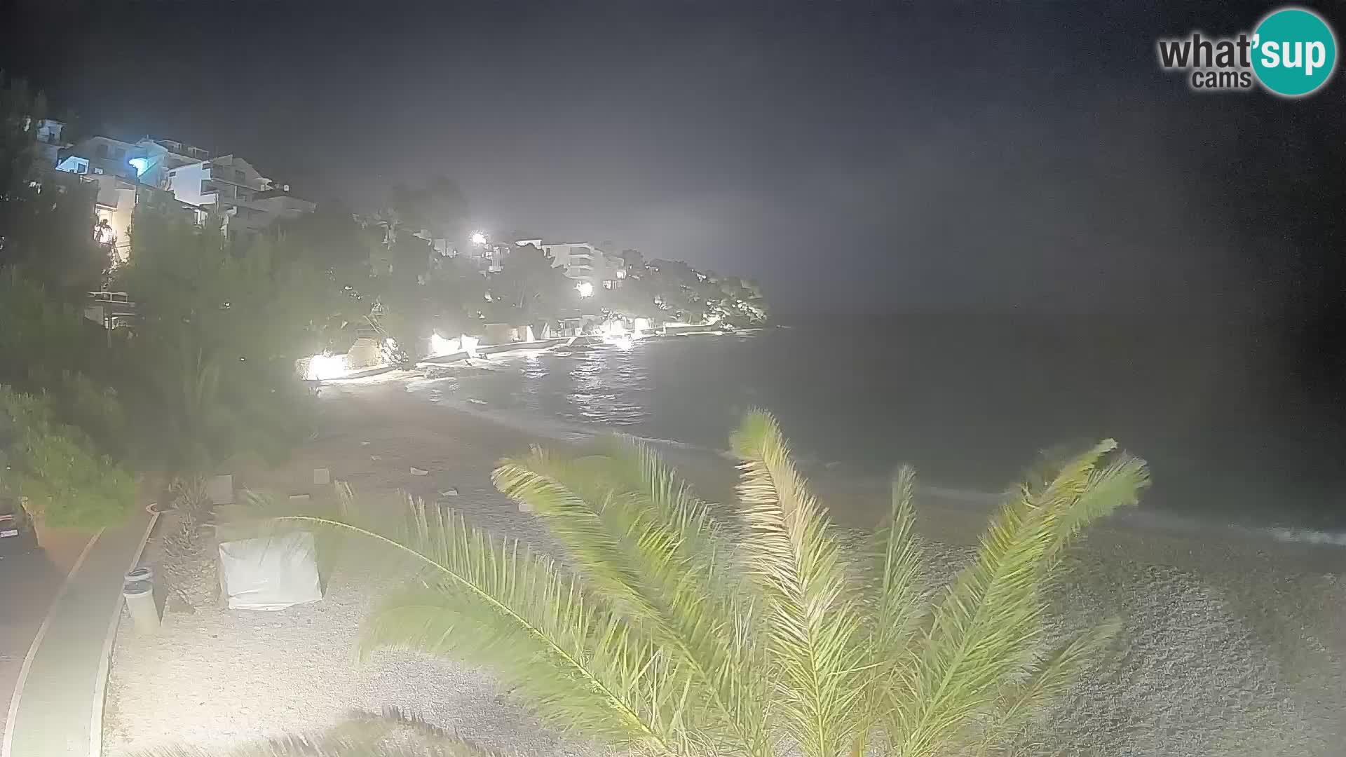 Webcam Playa Lučica Brela – Vista en directo de la costa adriática