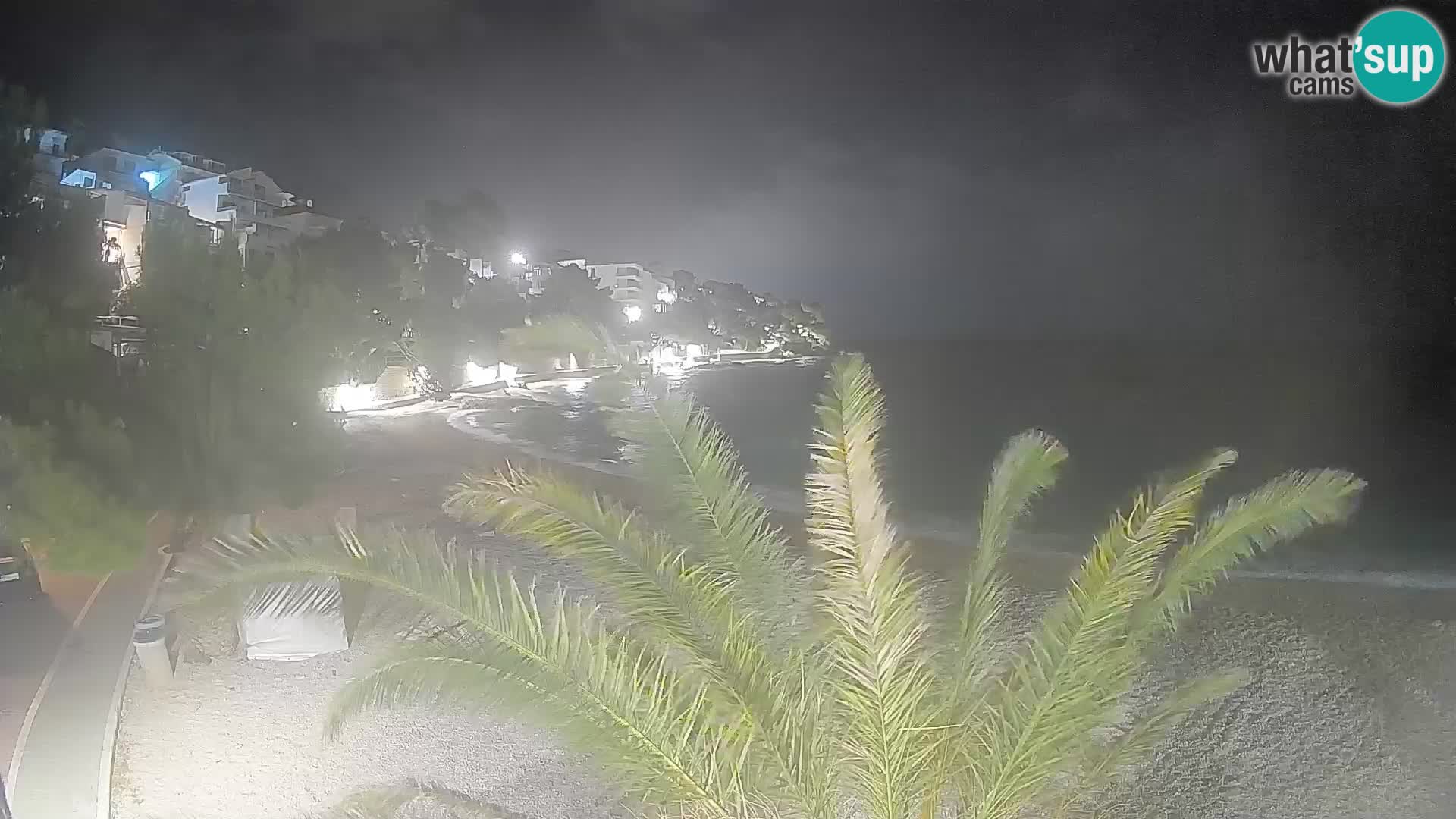 Webcam Playa Lučica Brela – Vista en directo de la costa adriática