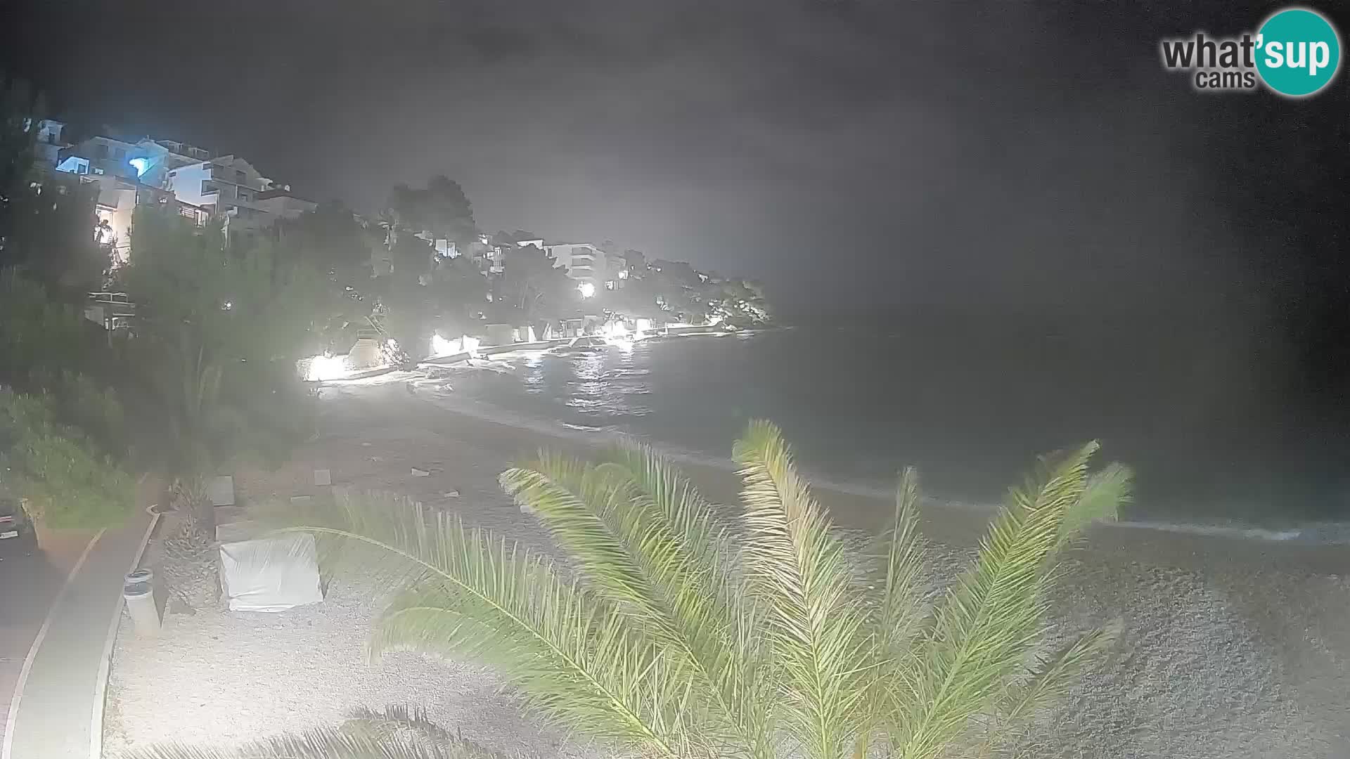 Webcam Playa Lučica Brela – Vista en directo de la costa adriática