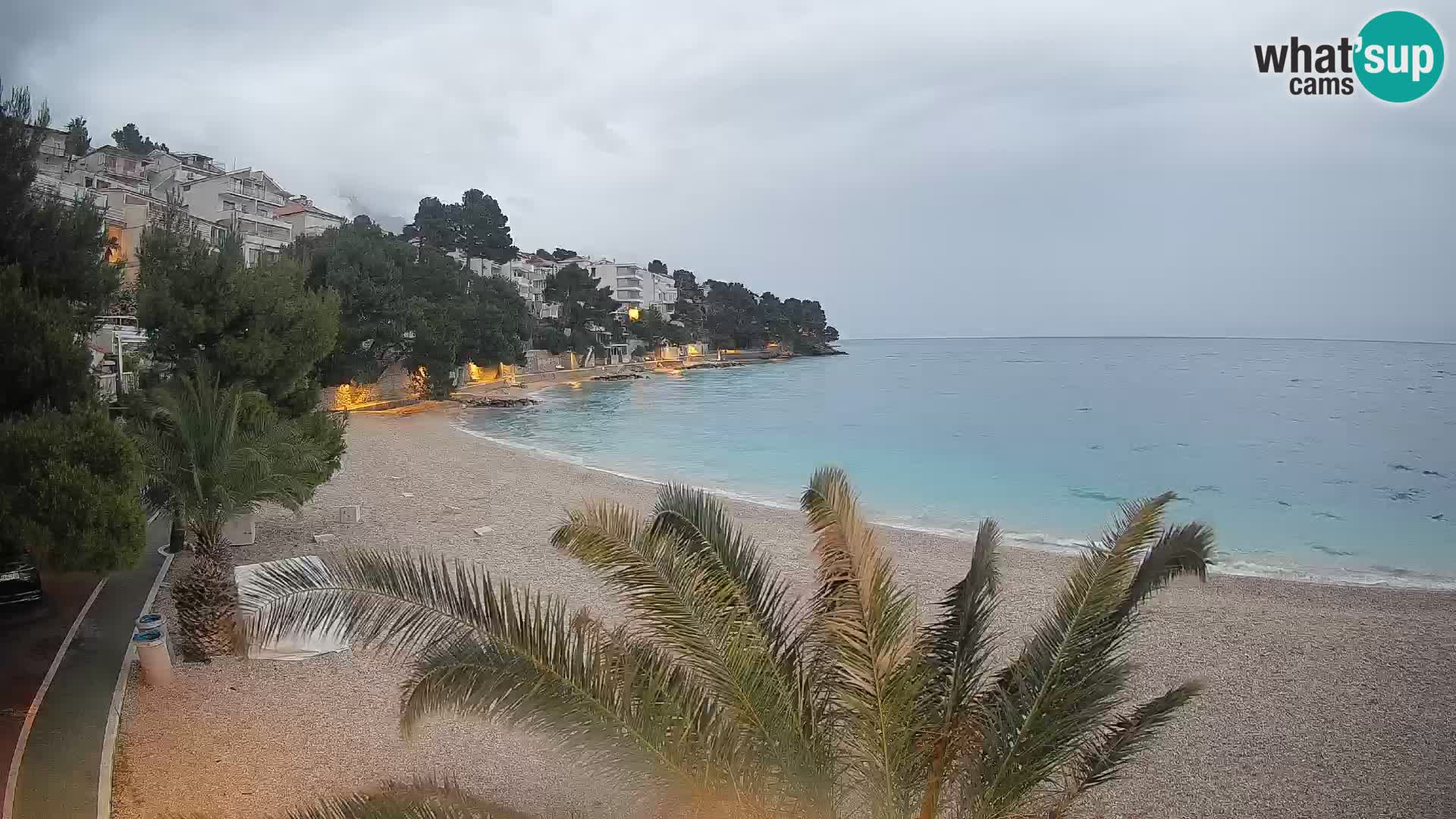 Webcam Lučica Beach Brela – Live View from the Adriatic Coast