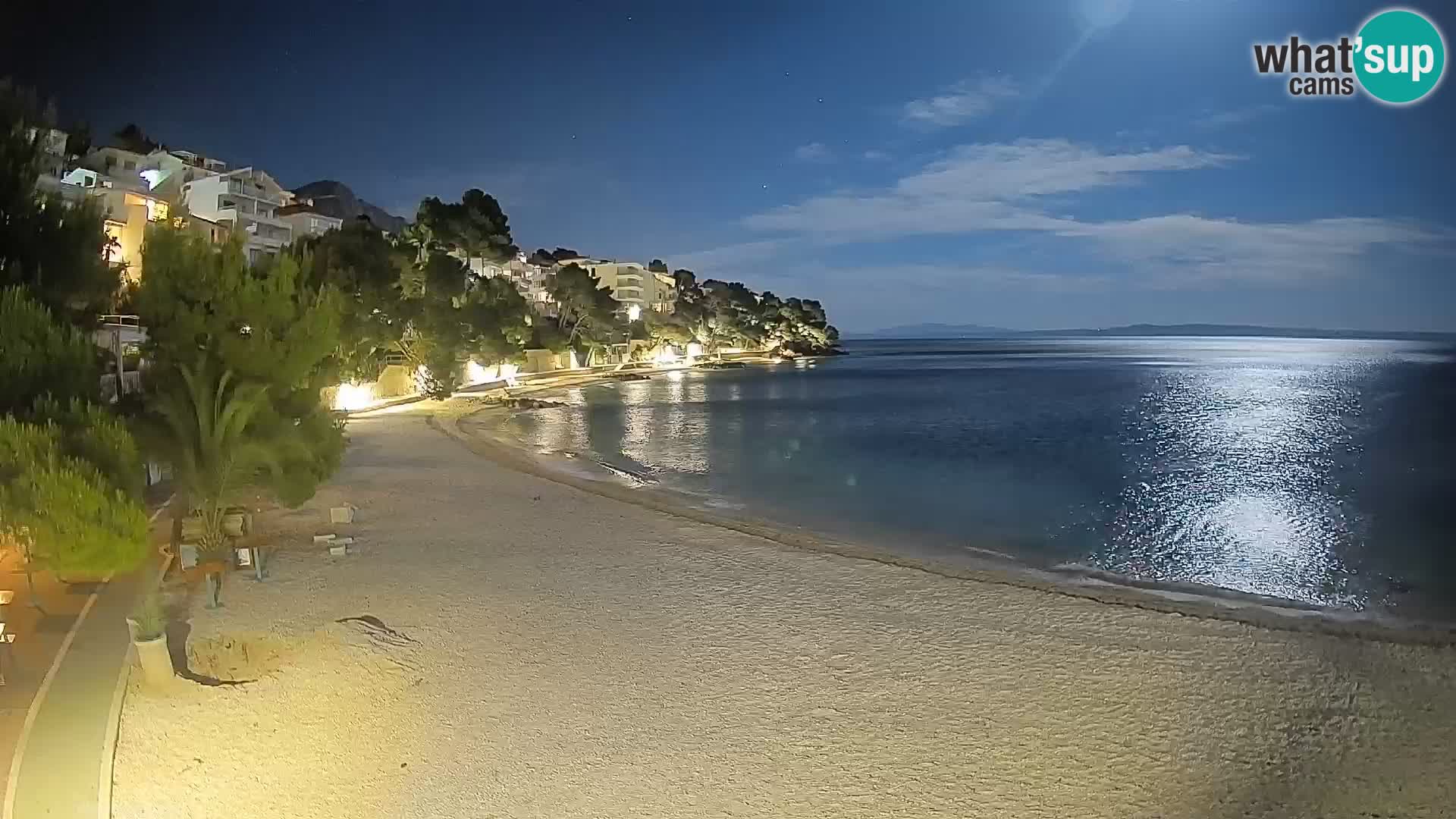 Webcam Lučica Beach Brela – Live View from the Adriatic Coast