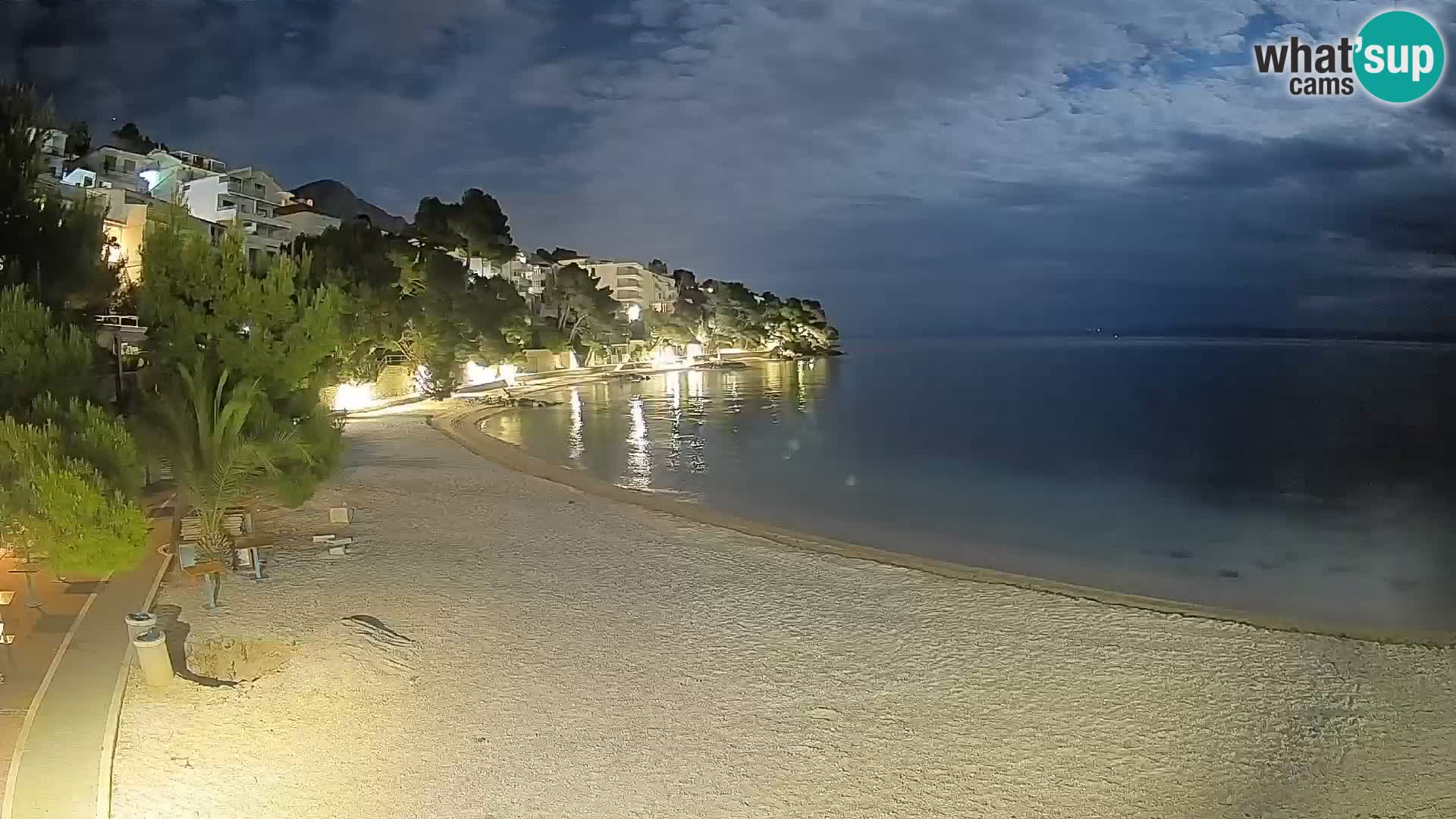 Webcam Playa Lučica Brela – Vista en directo de la costa adriática