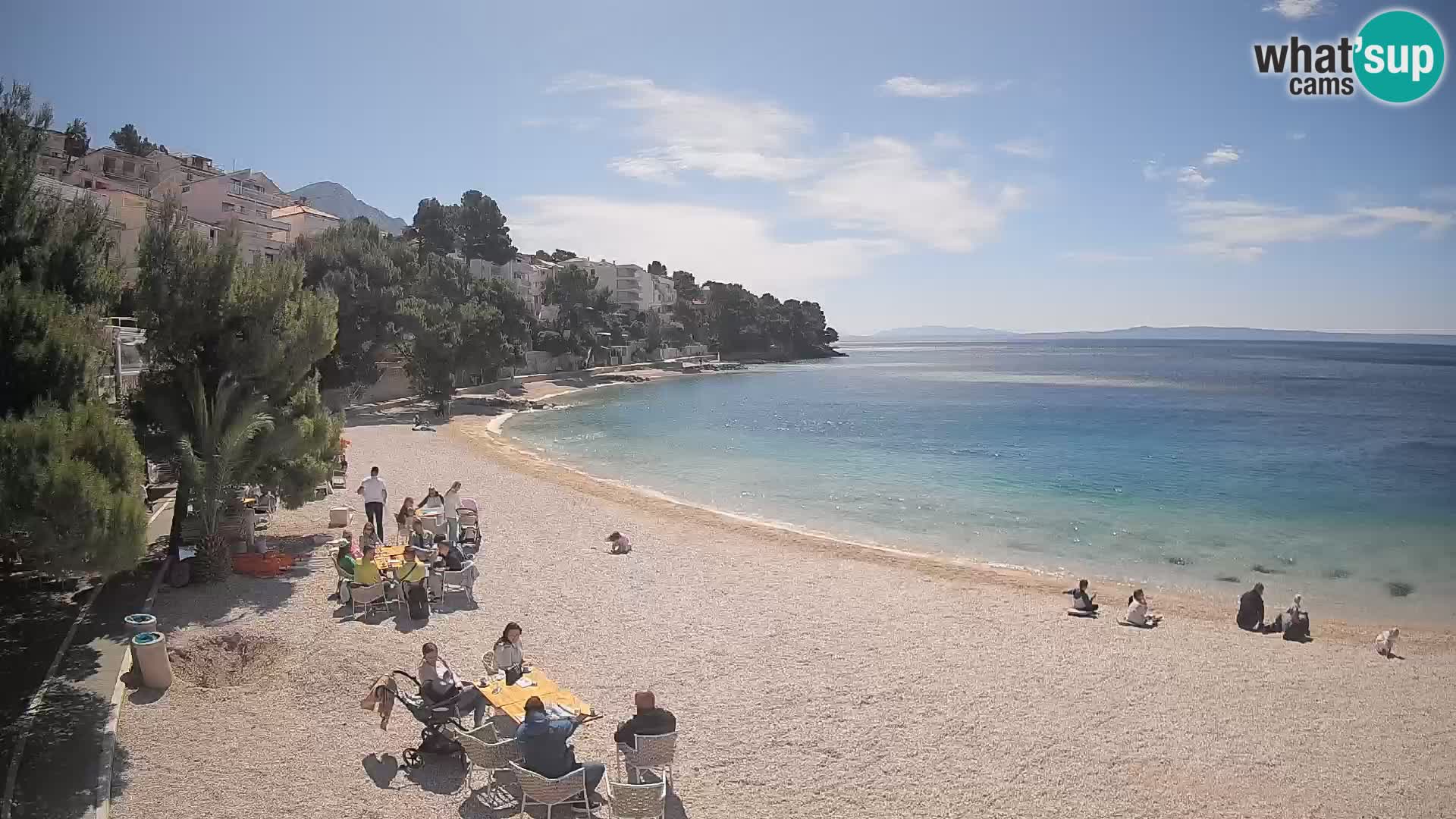 Webcam Lučica Beach Brela – Live View from the Adriatic Coast