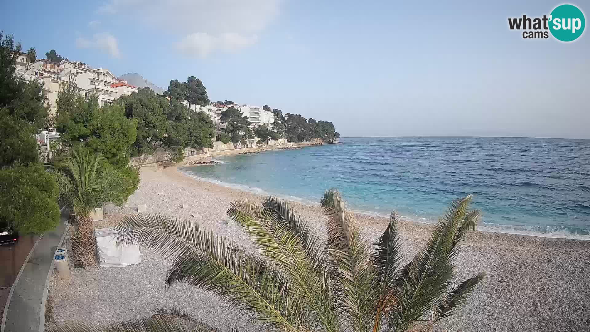 Webcam Lučica Beach Brela – Live View from the Adriatic Coast